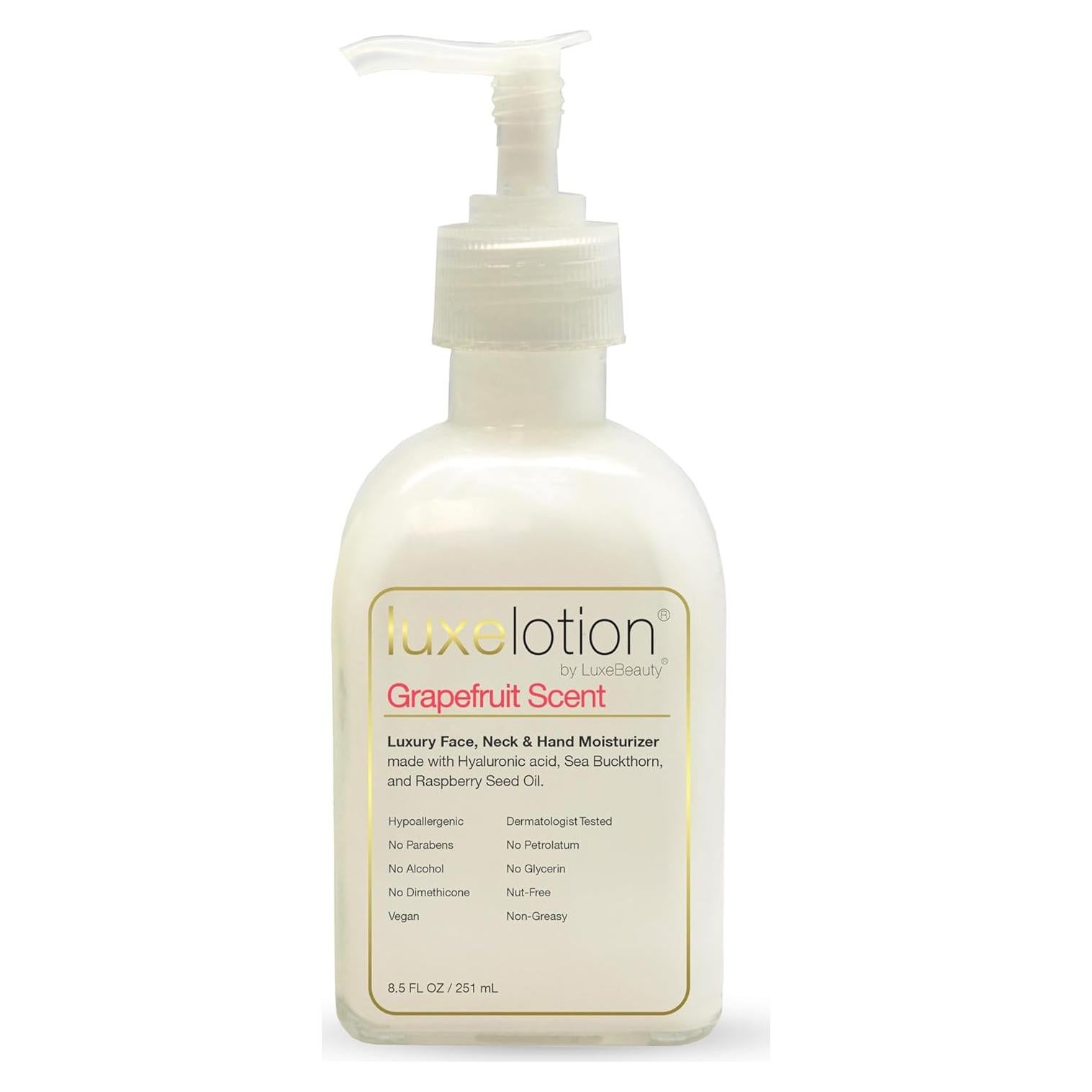 Hidratante Facial No Graso Luxe Beauty 250 ml - Ácido Hialurónico Pomelo