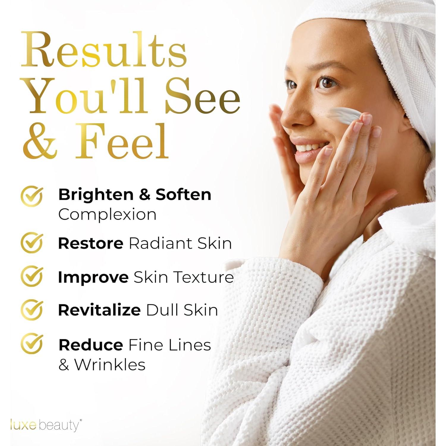 Hidratante Facial No Graso Luxe Beauty 250 ml - Ácido Hialurónico Pomelo