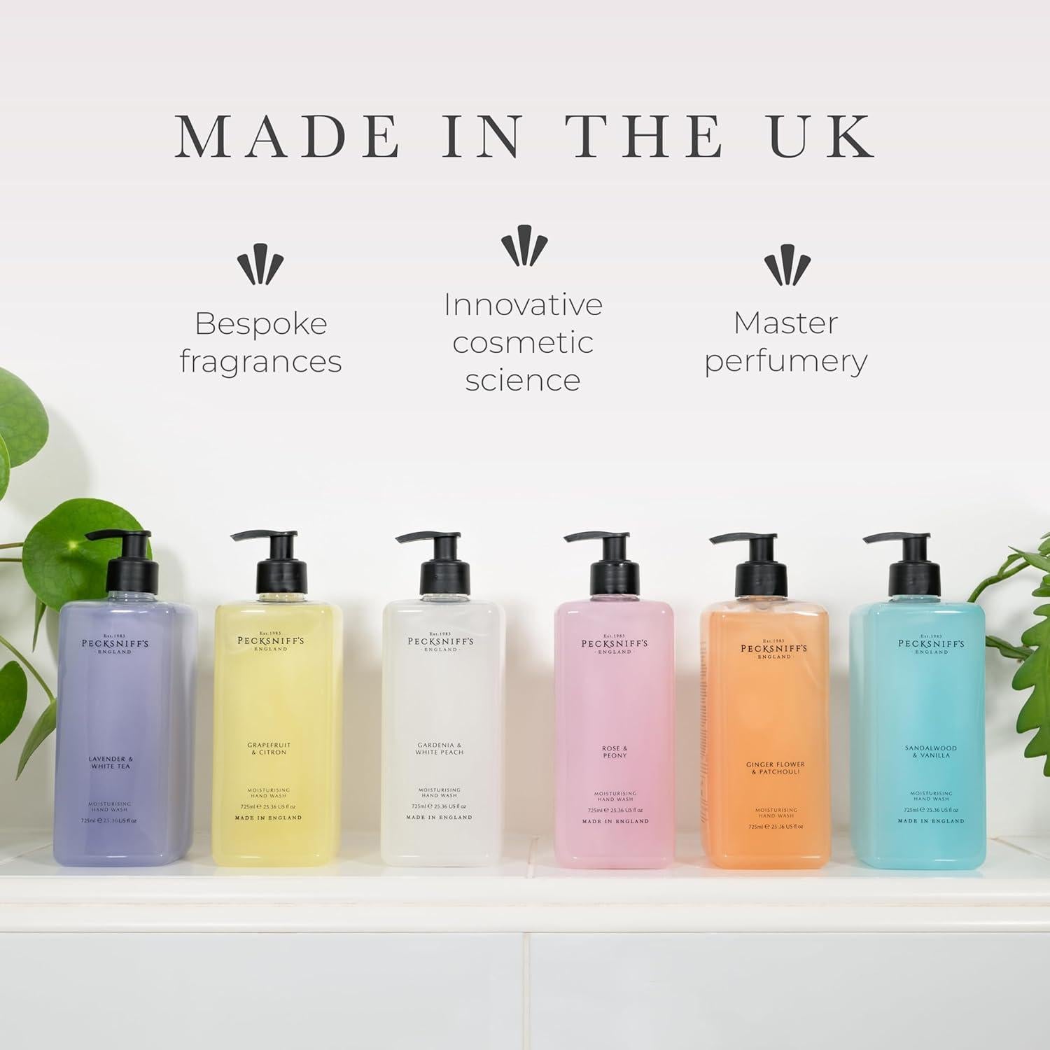 Jabón Líquido de Manos Pecksniff's Gardenia y Durazno 725ml