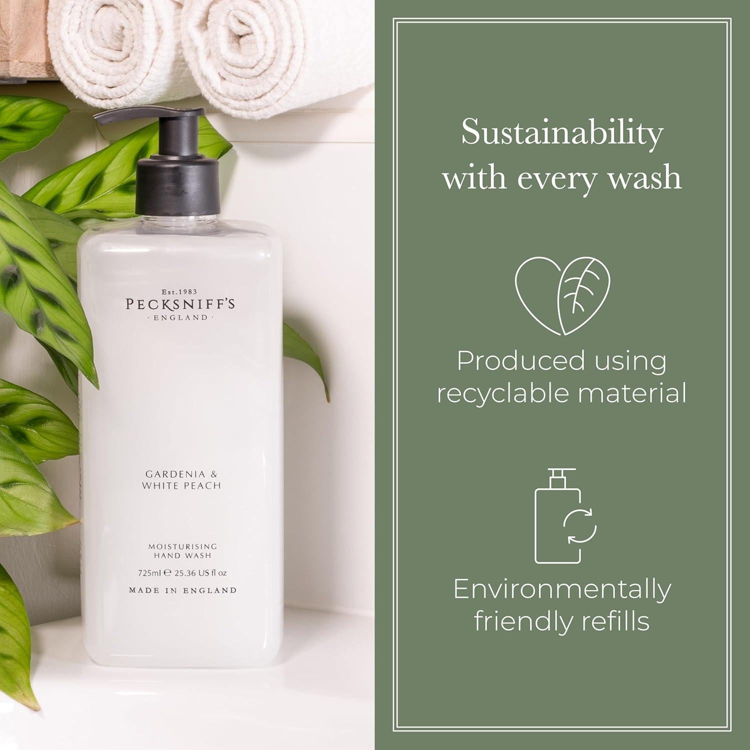 Jabón Líquido de Manos Pecksniff's Gardenia y Durazno 725ml