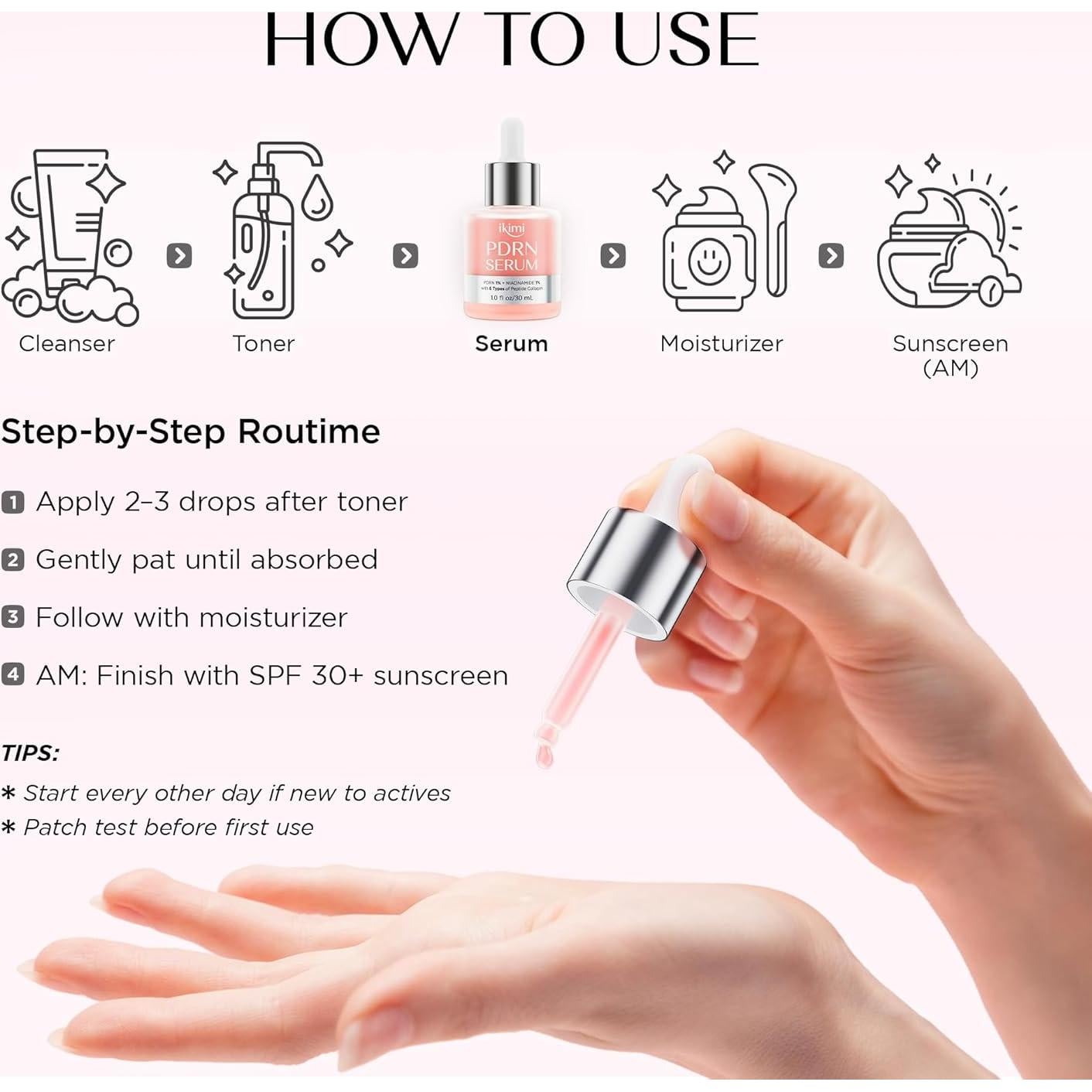 Suero Antienvejecimiento IKIMI con PDRN y Ácido Hialurónico 29.57 ml