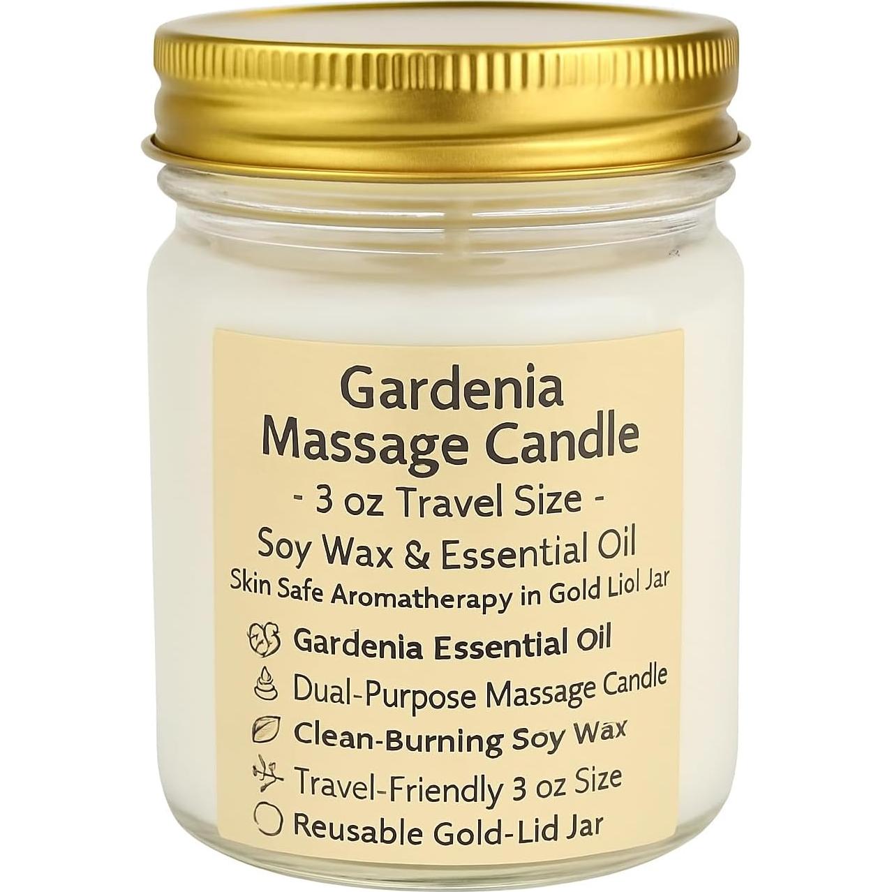 Vela de Masaje Gardenia - Cera de Soja 100% Natural 425g