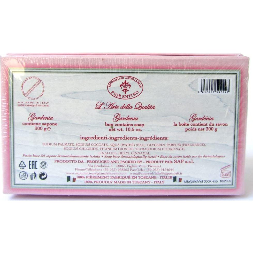 Jabón Aromatizado Gardenia 298 g Saponificio Artigianale