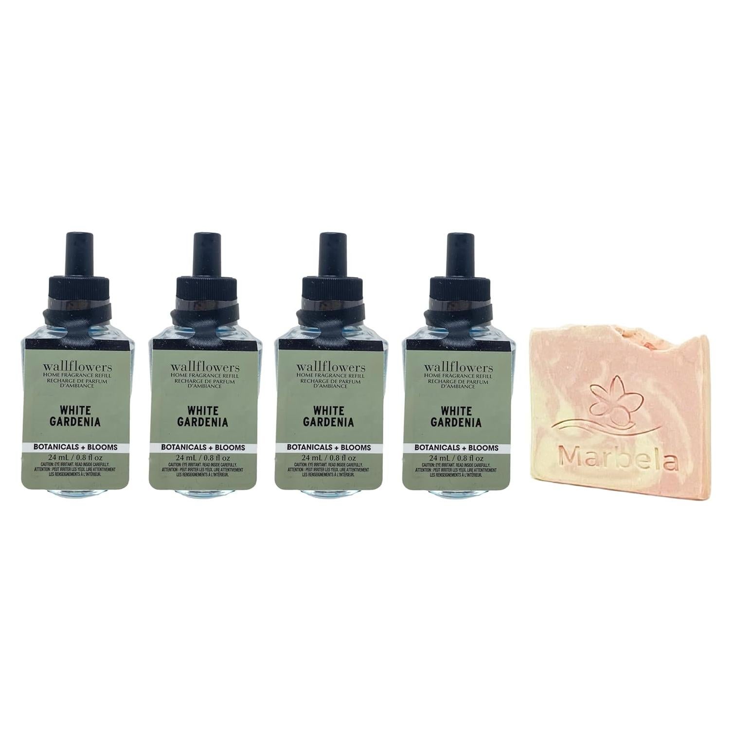 Recarga Fragancia Wallflowers Gardenia Blanca Bath & Body Works 4x24mL