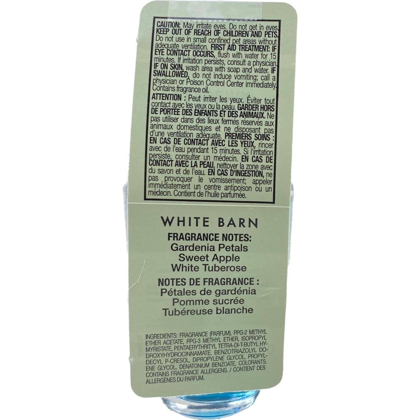 Recarga Fragancia Wallflowers Gardenia Blanca Bath & Body Works 4x24mL