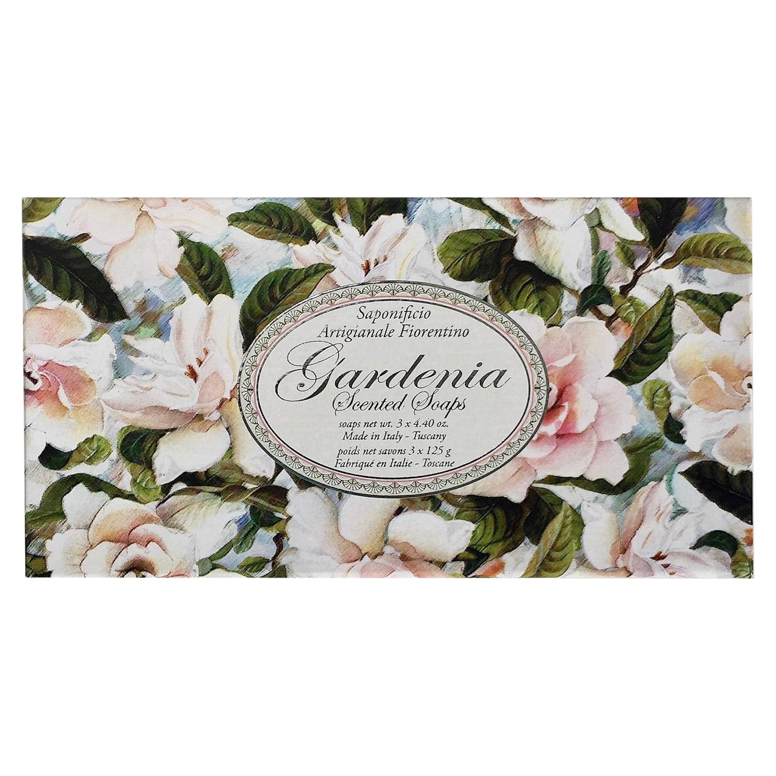 Juego de Jabones de Lujo Saponificio Artigianale 3 Barras 125g Gardenia