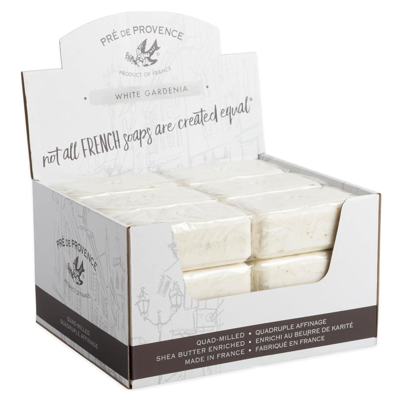 Jabón Pre de Provence Gardenia Blanca 150g - Caja de 18