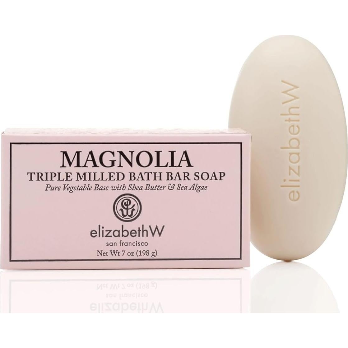 Jabón de baño perfumado ElizabethW Magnolia 198g