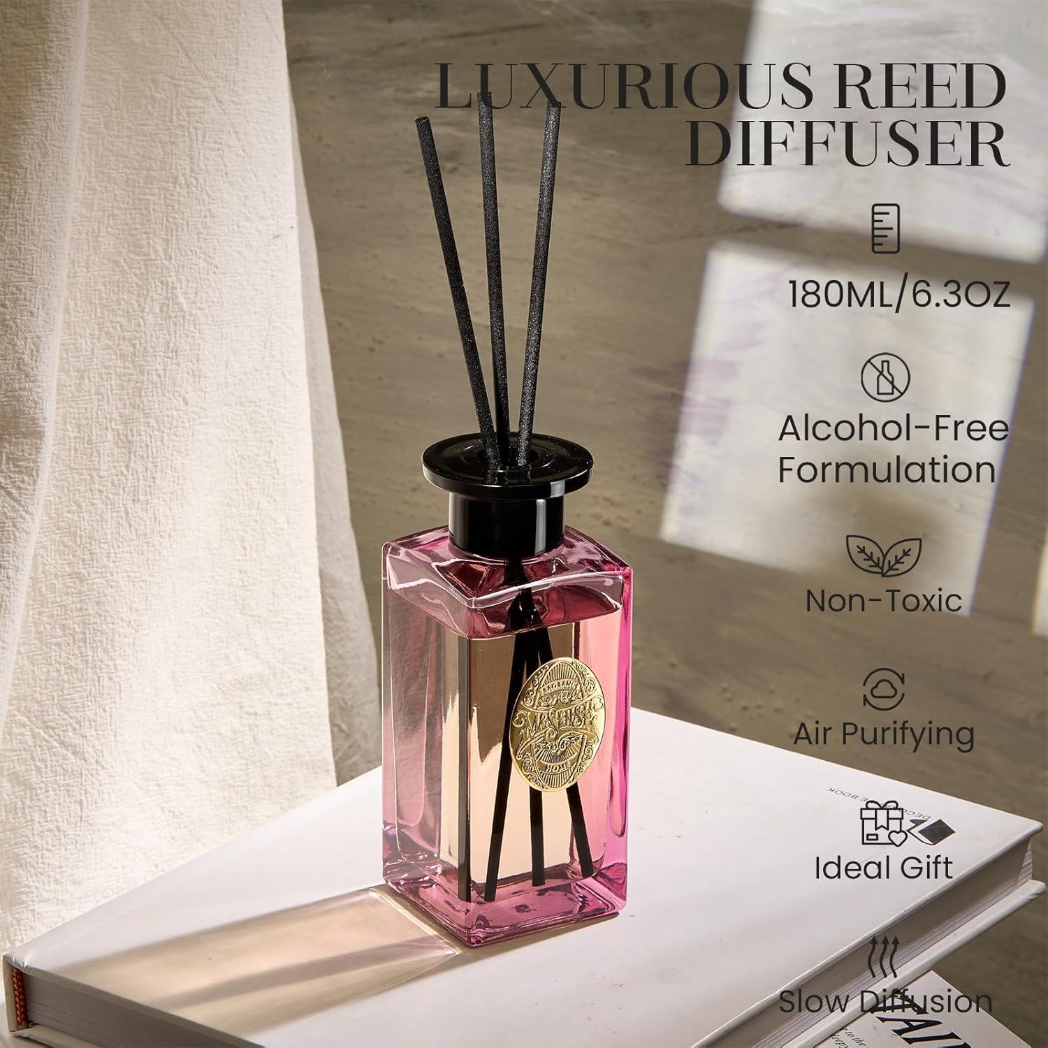 Difusor de Varilla Grande M&SENSE 180ml Aceite Esencial No Tóxico