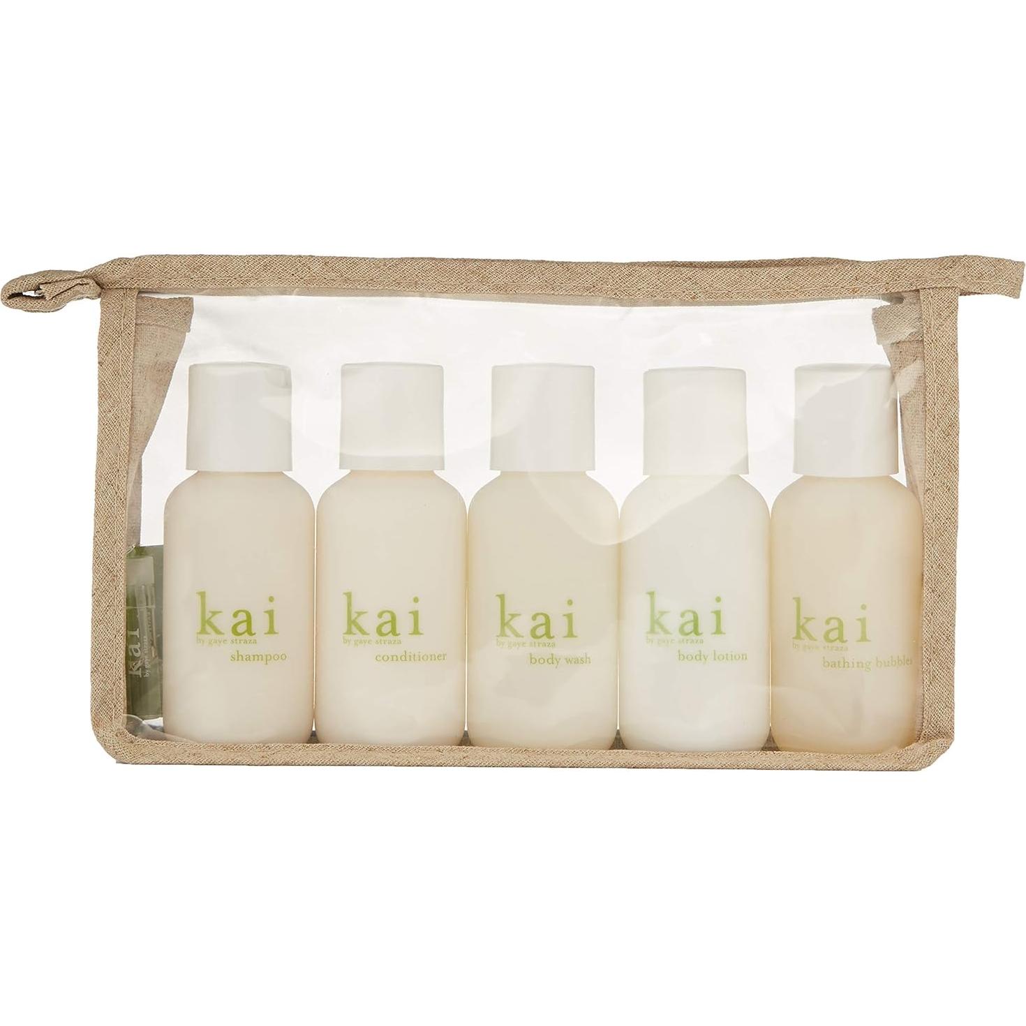 Set de Viaje para Baño y Ducha Kai - Aprobado por TSA - Vegano