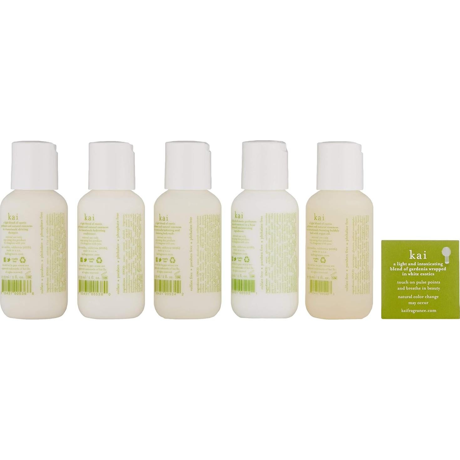 Set de Viaje para Baño y Ducha Kai - Aprobado por TSA - Vegano