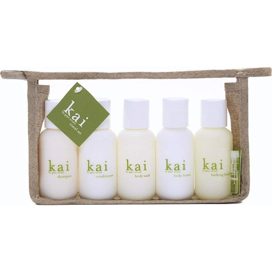 Set de Viaje para Baño y Ducha Kai - Aprobado por TSA - Vegano