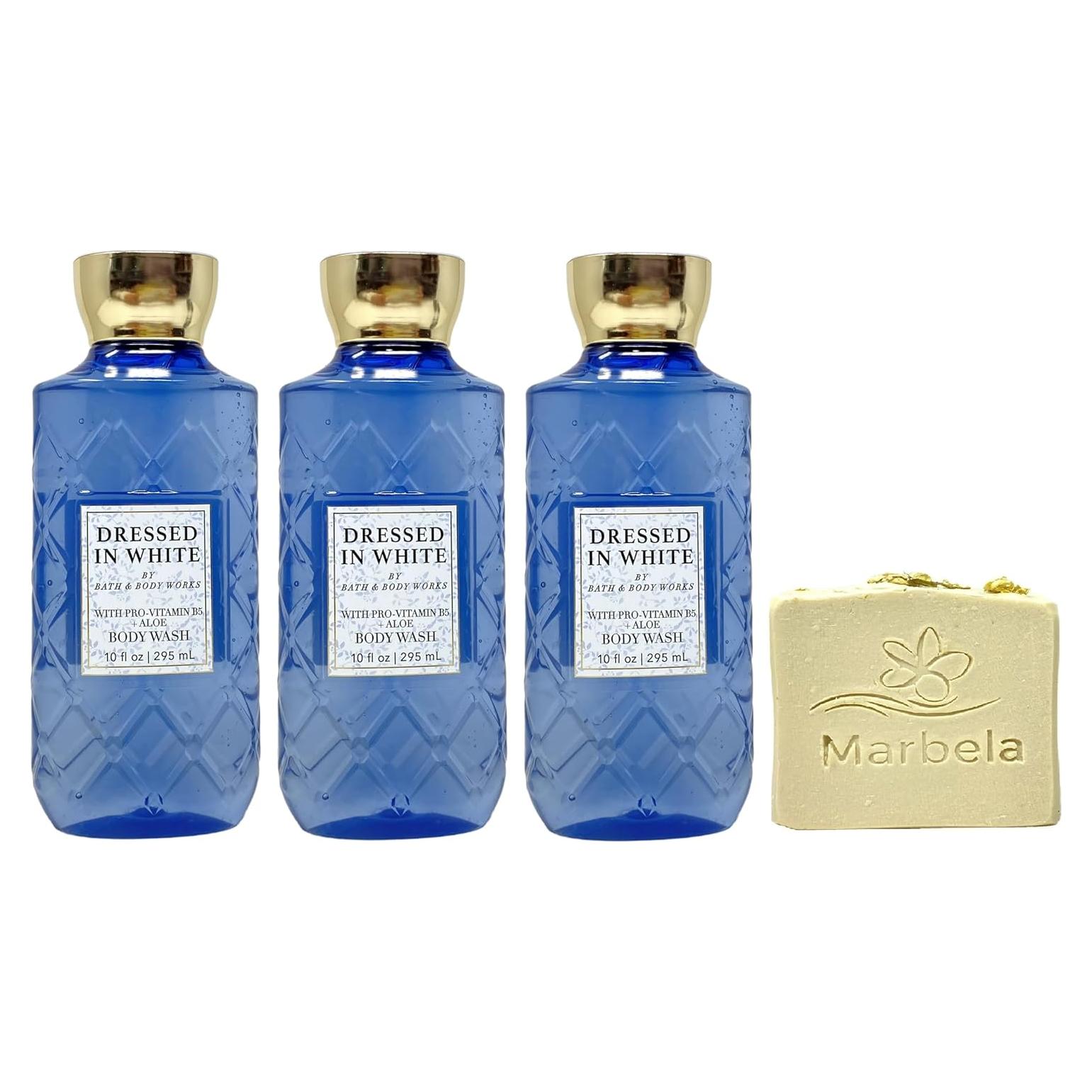 Gel de Ducha y Jabón de Jazmín Salvaje Baño y Cuerpo - 3 Piezas