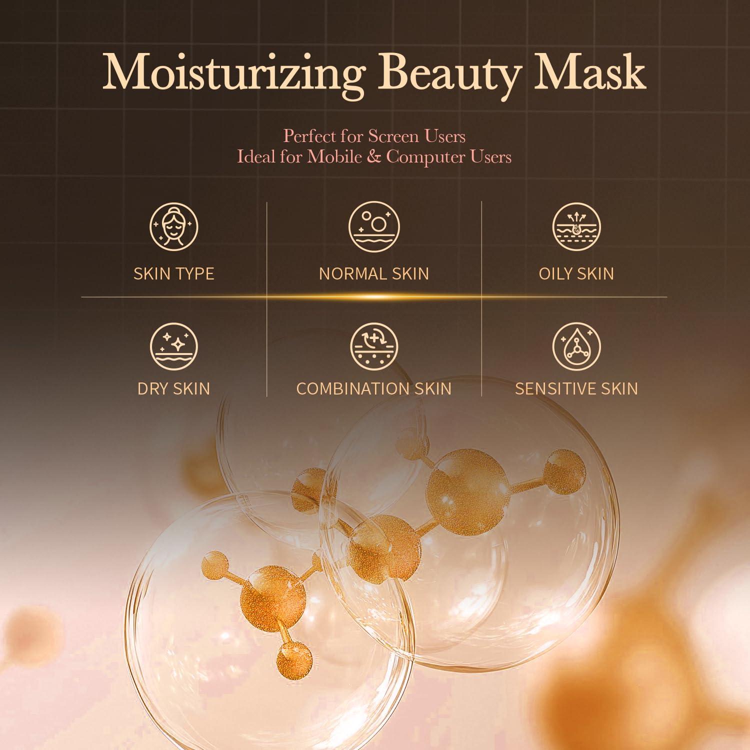 Mascarilla Facial de Colágeno HEALOINE Diamante Negro Set de 2