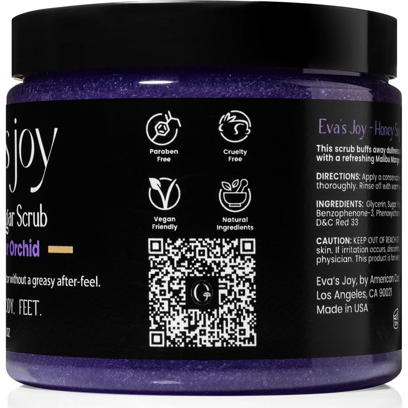 Exfoliante Corporal Eva's Joy Azúcar Orquídea Lavanda 453g