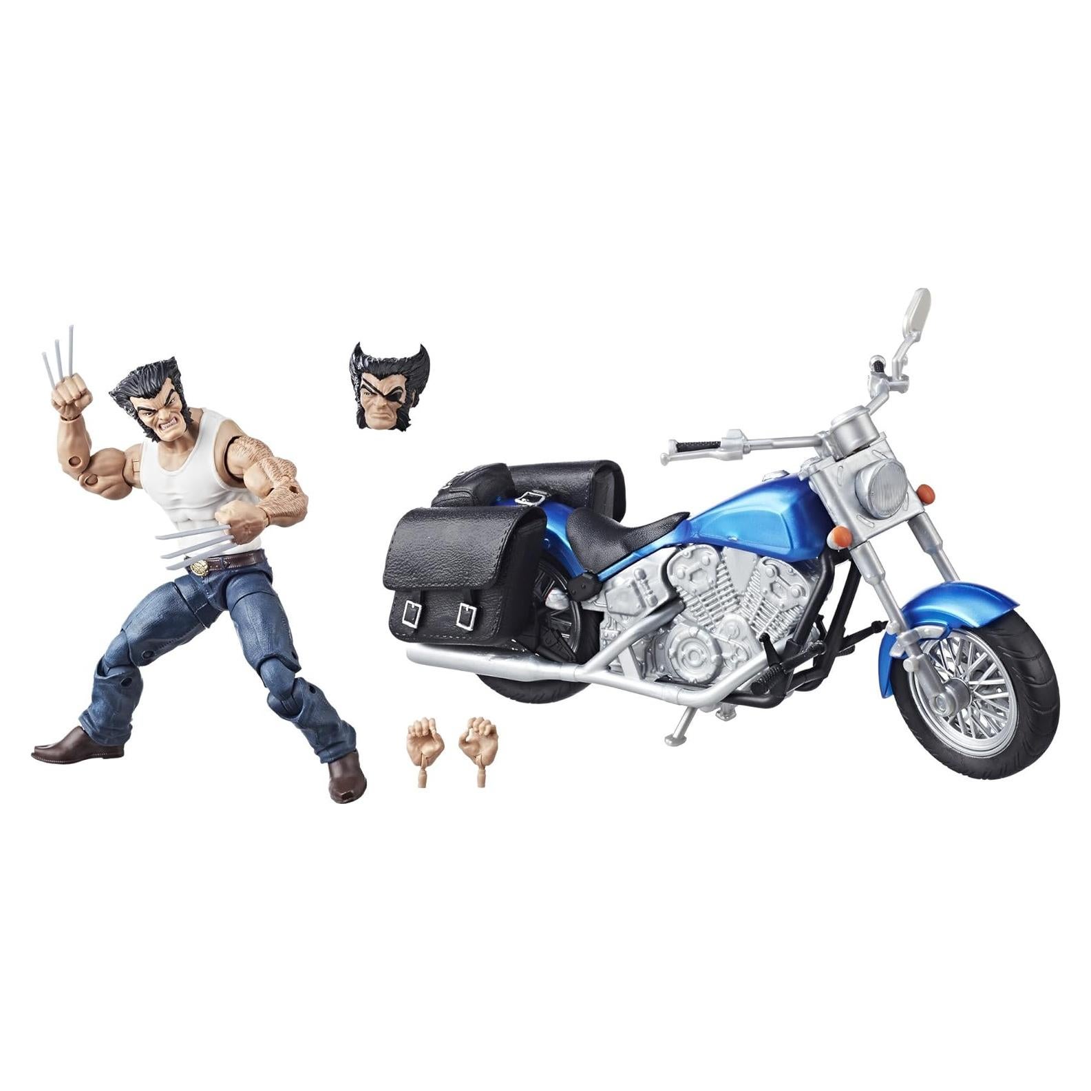 Figura Wolverine 15 cm con motocicleta - Marvel Legends