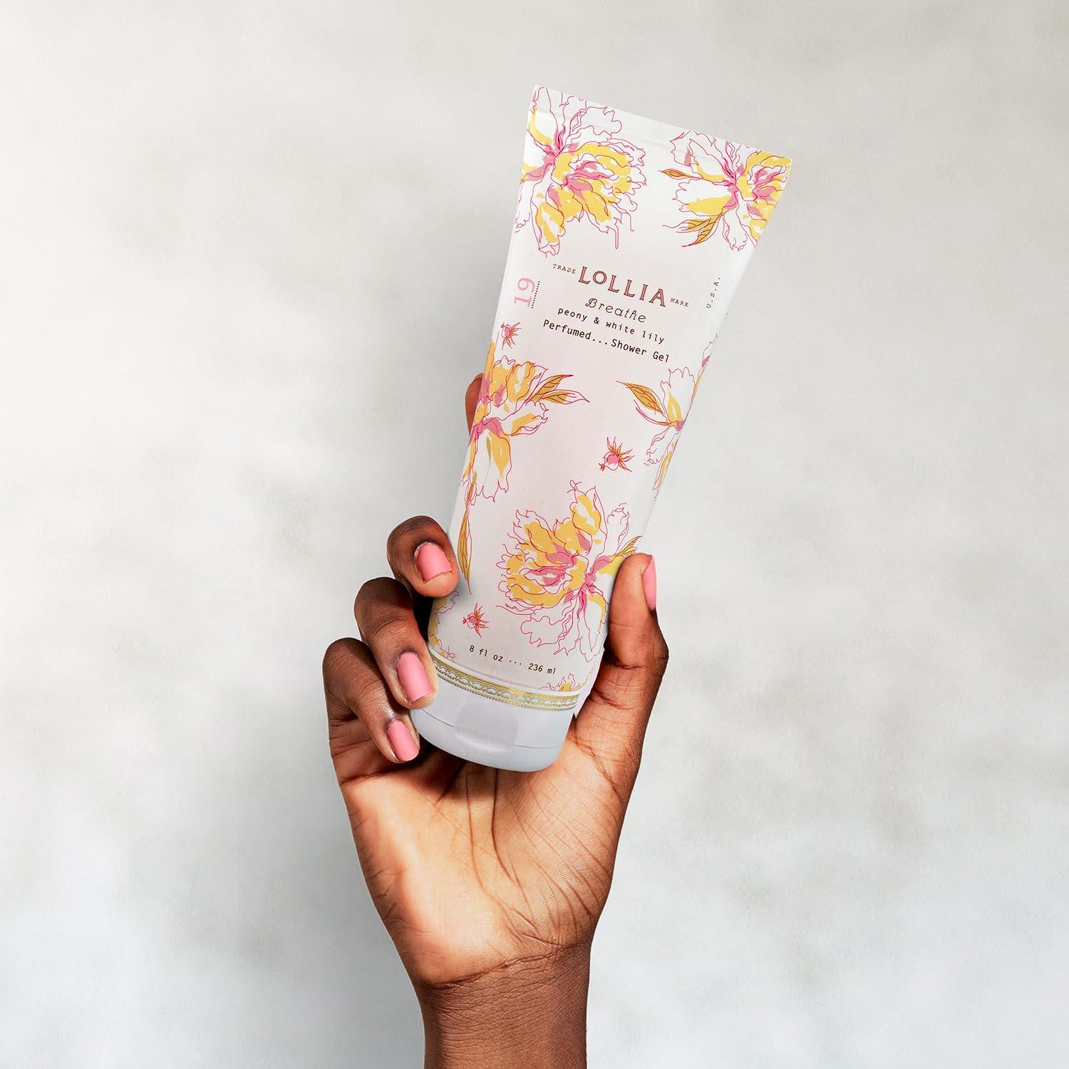 Gel de Ducha Lollia Breathe 236.4 ml Peonía y Lirio Blanco