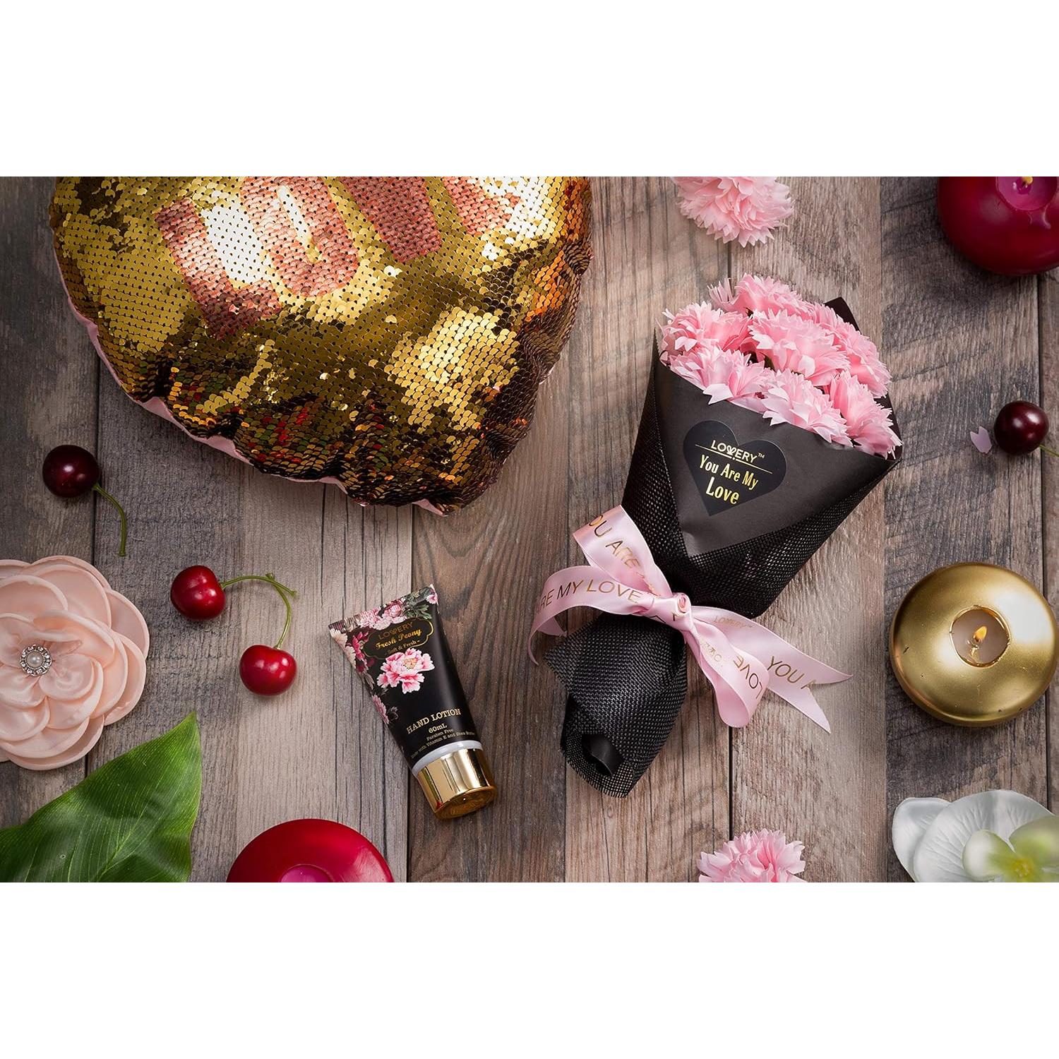 Cesta de Regalo Spa Lovery 9 Piezas con Jabones y Loción