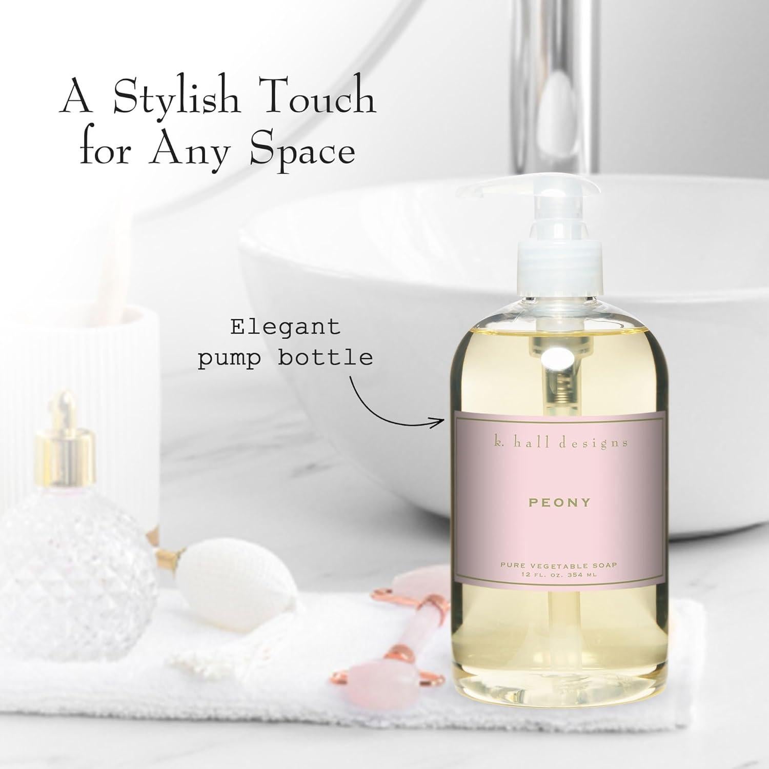 Jabón Líquido de Manos K. Hall Designs Peonía 354 ml