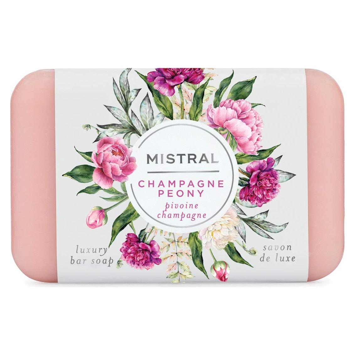 Jabón de Barra Natural Mistral 200g Peonía de Champán