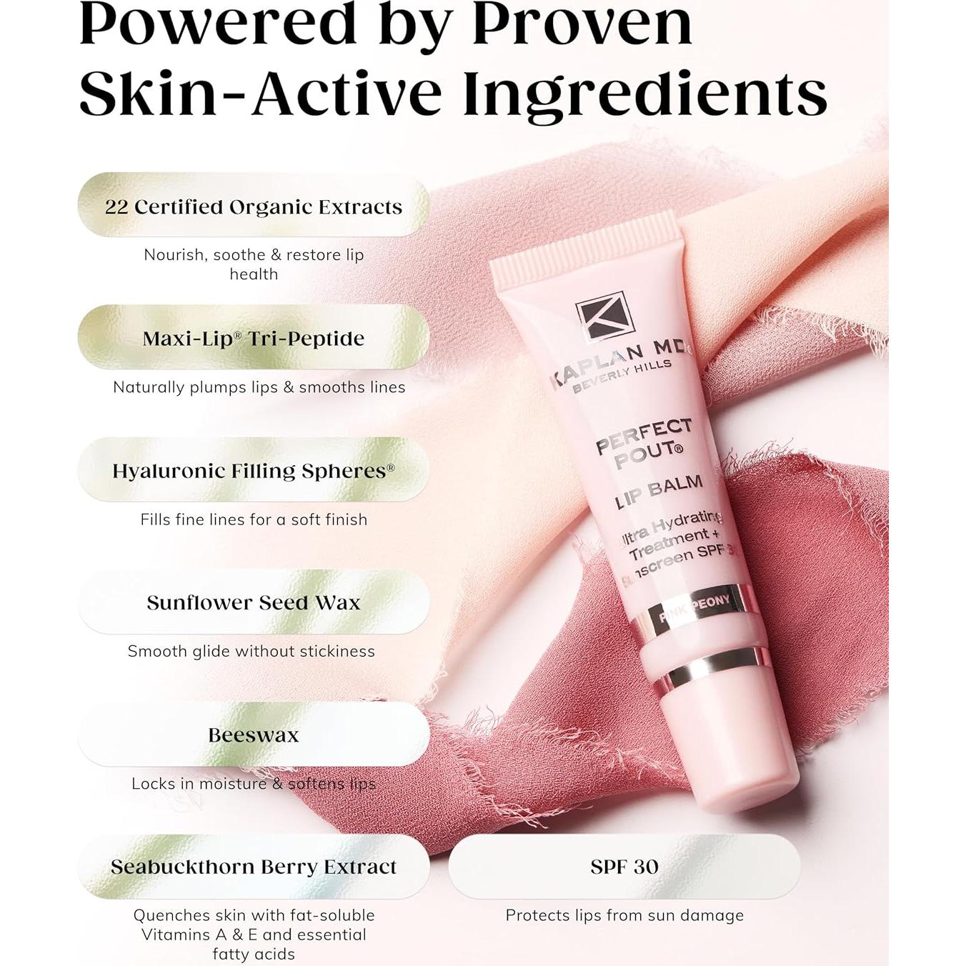 Bálsamo Labial KAPLAN MD Perfect Pout SPF 30 - Hidratante