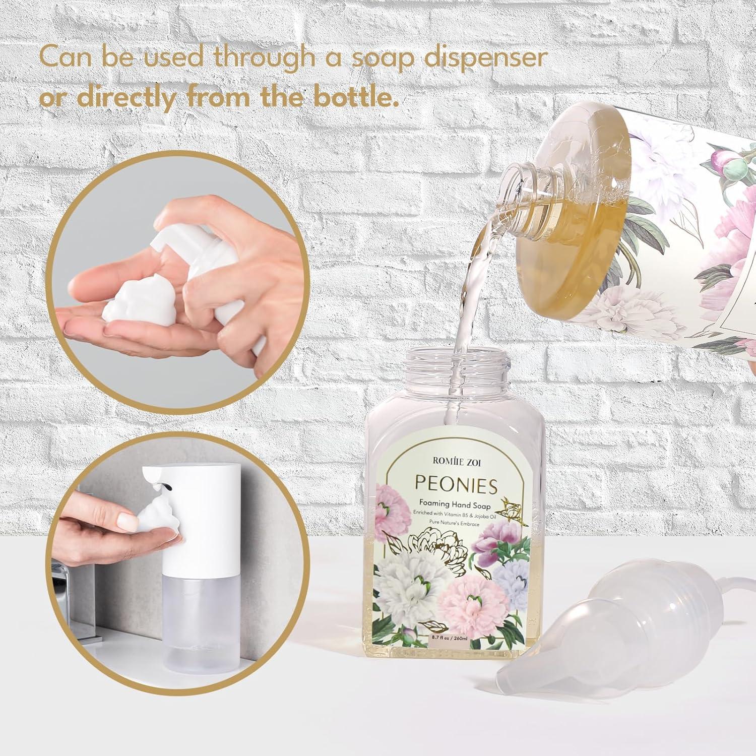 Recargas de Jabón Espumoso ROMIIE ZOI 3-Pack 1000 ml Aroma Peonía