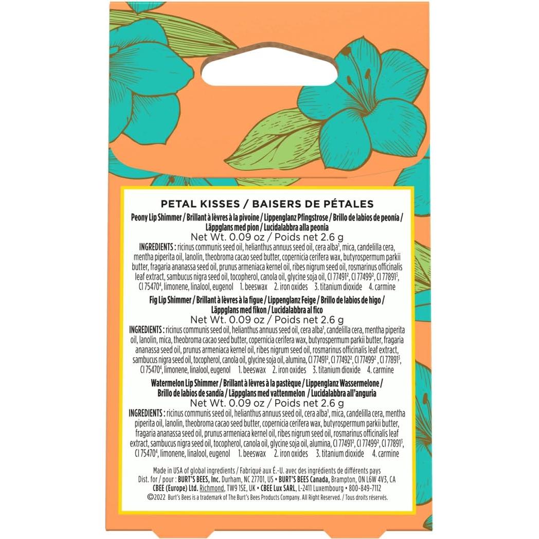 Set de Brillos Labiales Burt's Bees - 3 Tonos Naturales