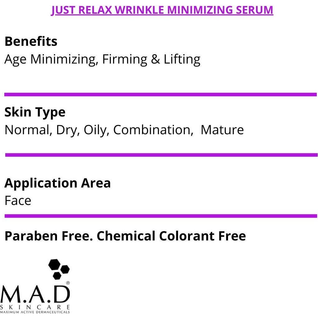 Suero Antiarrugas M.A.D Just Relax 28.35 g - Hidratante