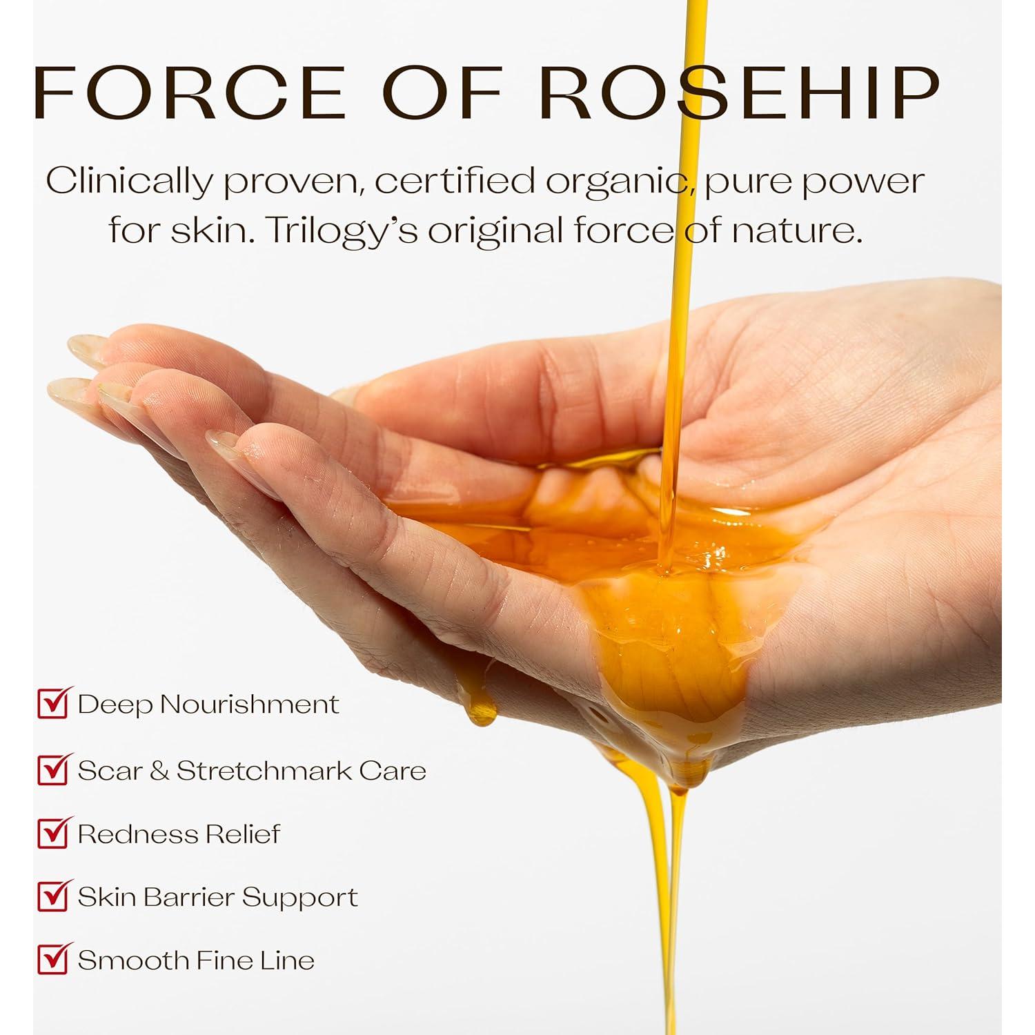 Aceite de Rosa Mosqueta Antioxidante Trilogy 30 ml Orgánico