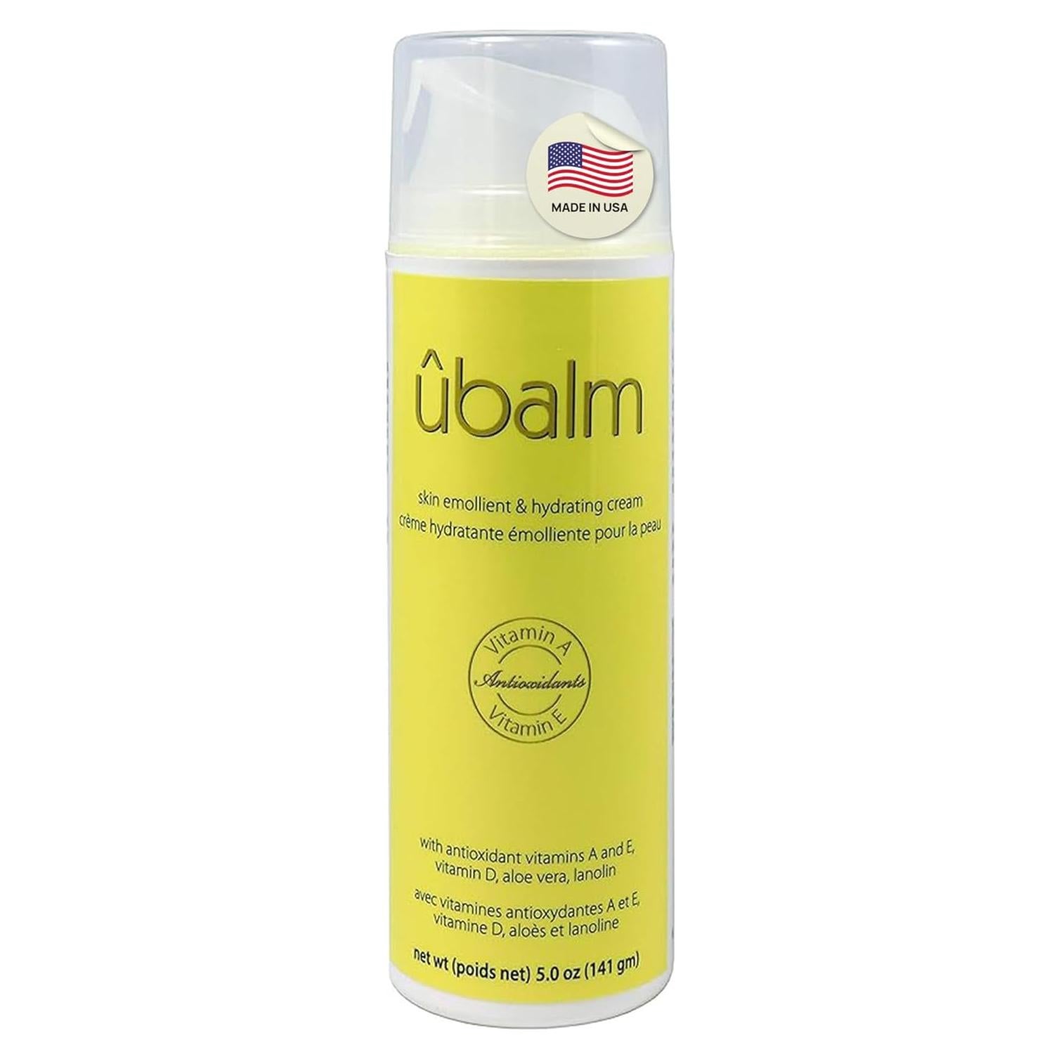 Crema Emoliente Ubalm Amarillo 148 ml con Aloe Vera y Vitamina E