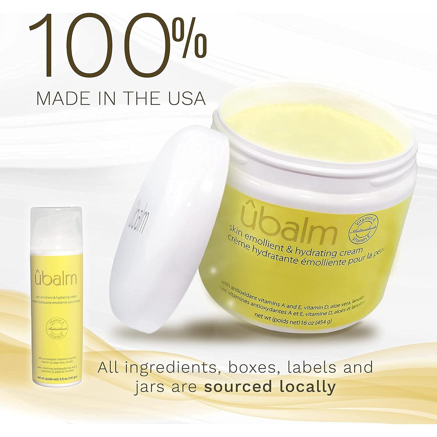 Crema Emoliente Ubalm Amarillo 148 ml con Aloe Vera y Vitamina E