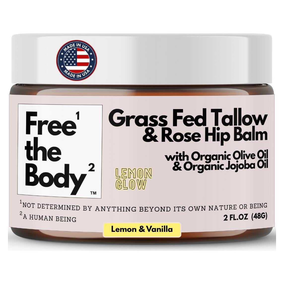 Bálsamo Hidratante Natural Free the Body 59ml - Brillo de Limón