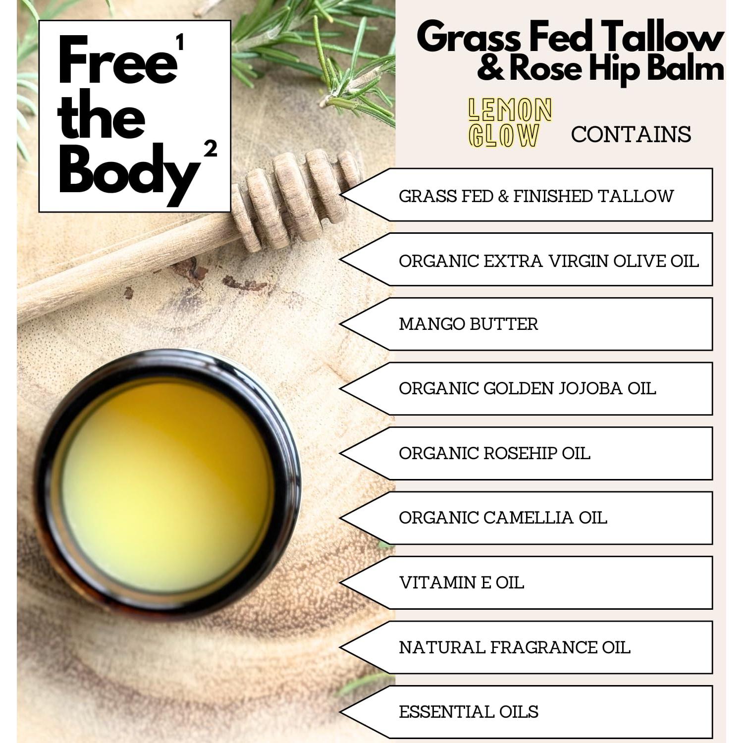 Bálsamo Hidratante Natural Free the Body 59ml - Brillo de Limón