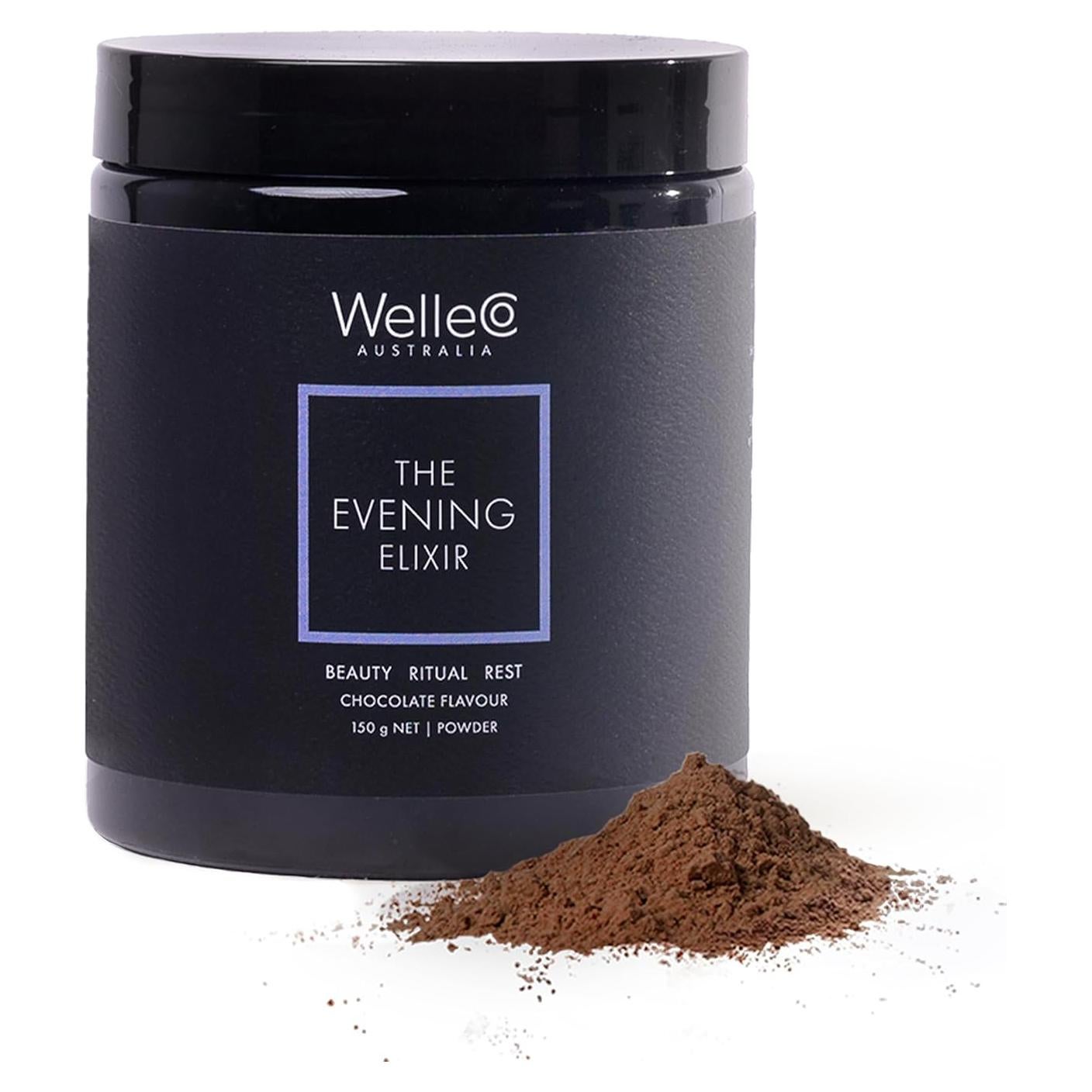 WelleCo Elixir Nocturno Chocolate Caliente 150g - Colágeno y Vitamina C
