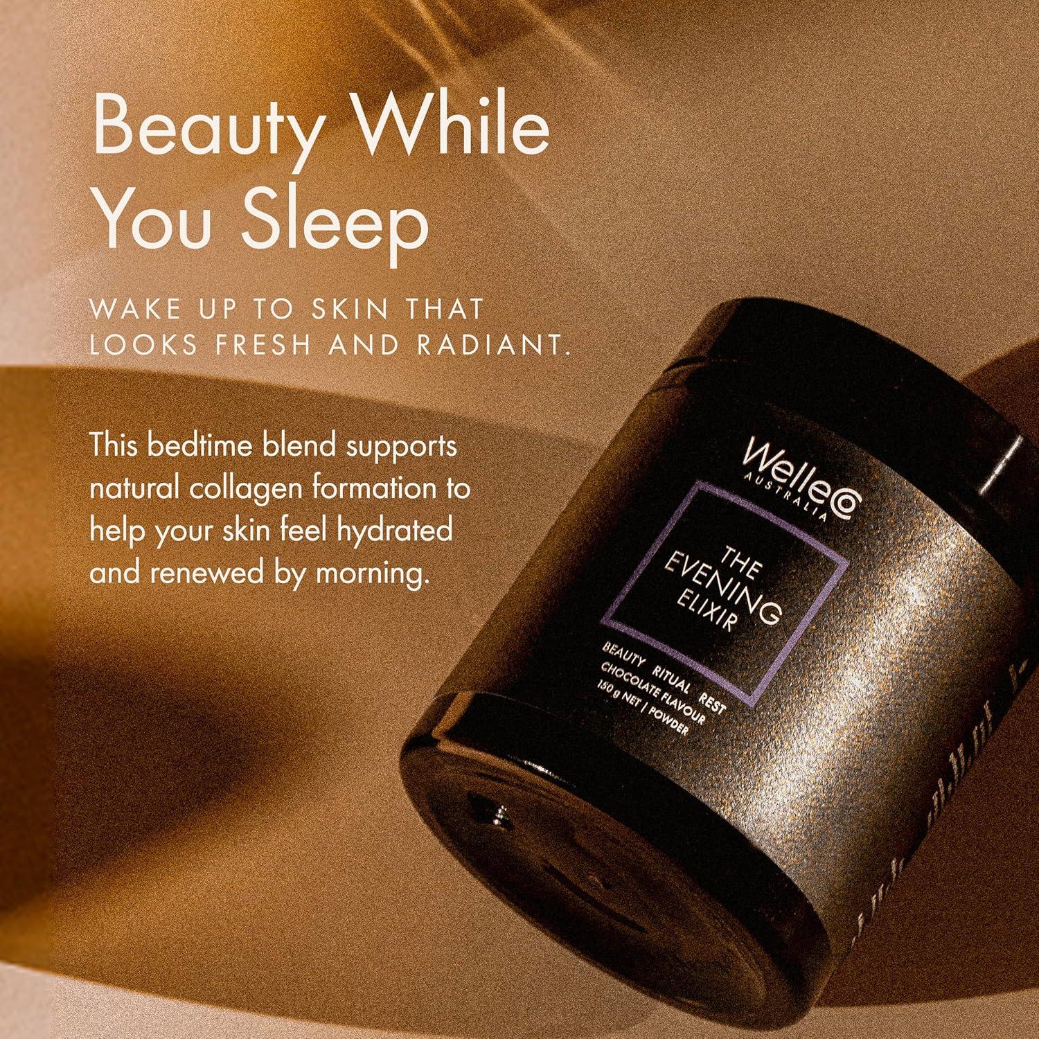 WelleCo Elixir Nocturno Chocolate Caliente 150g - Colágeno y Vitamina C