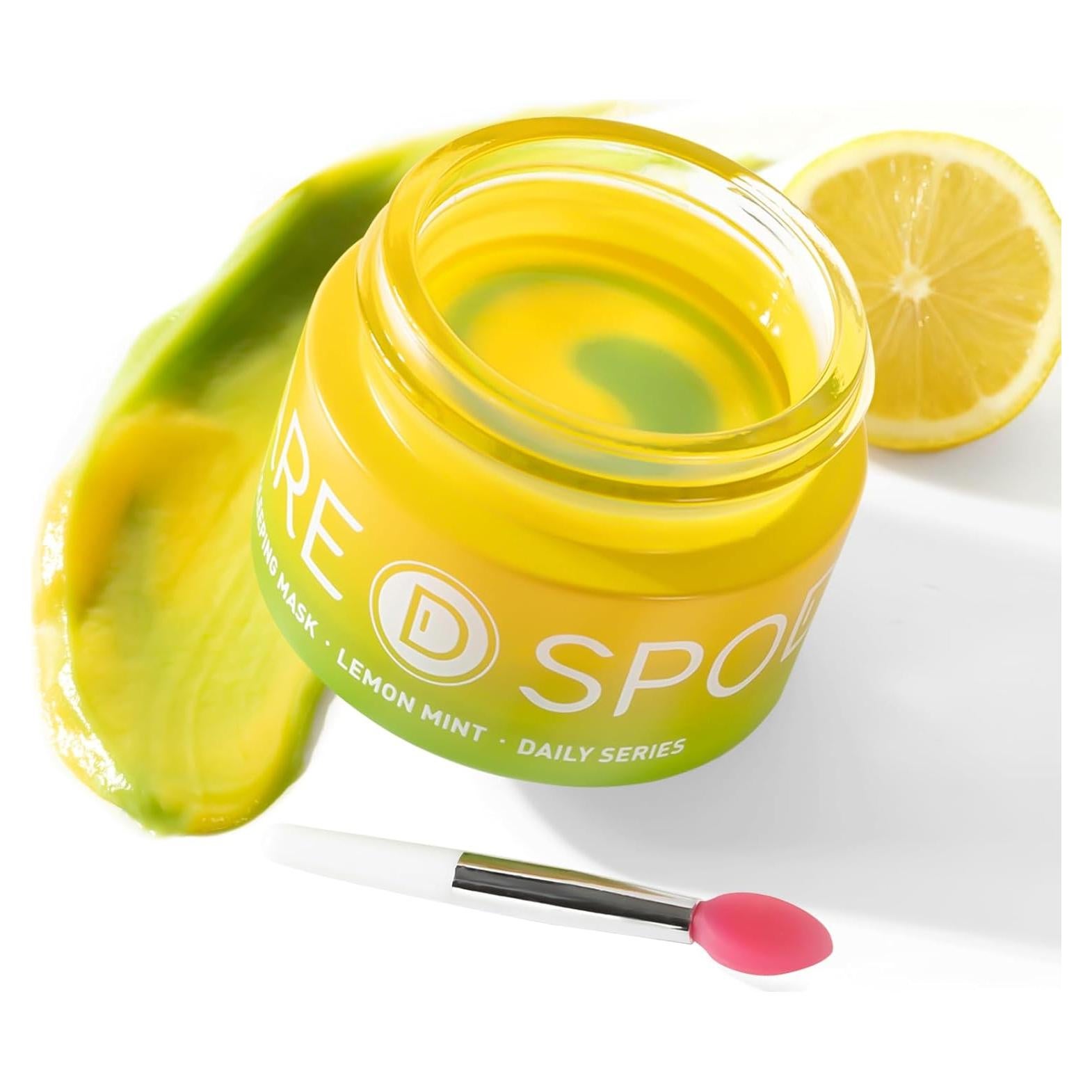 Mascarilla Labial Nocturna SPODARE Limón Menta Hidratante 68g