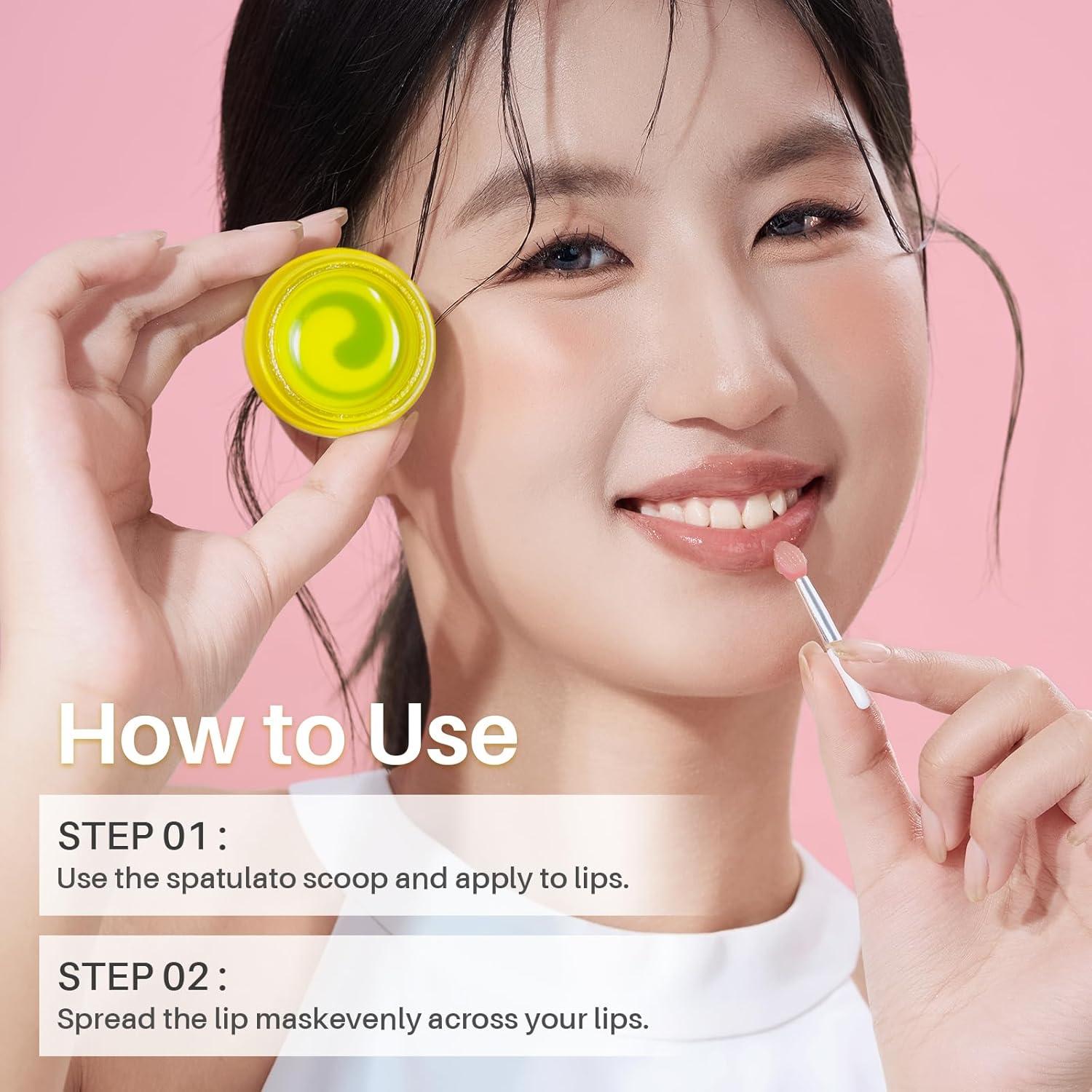 Mascarilla Labial Nocturna SPODARE Limón Menta Hidratante 68g