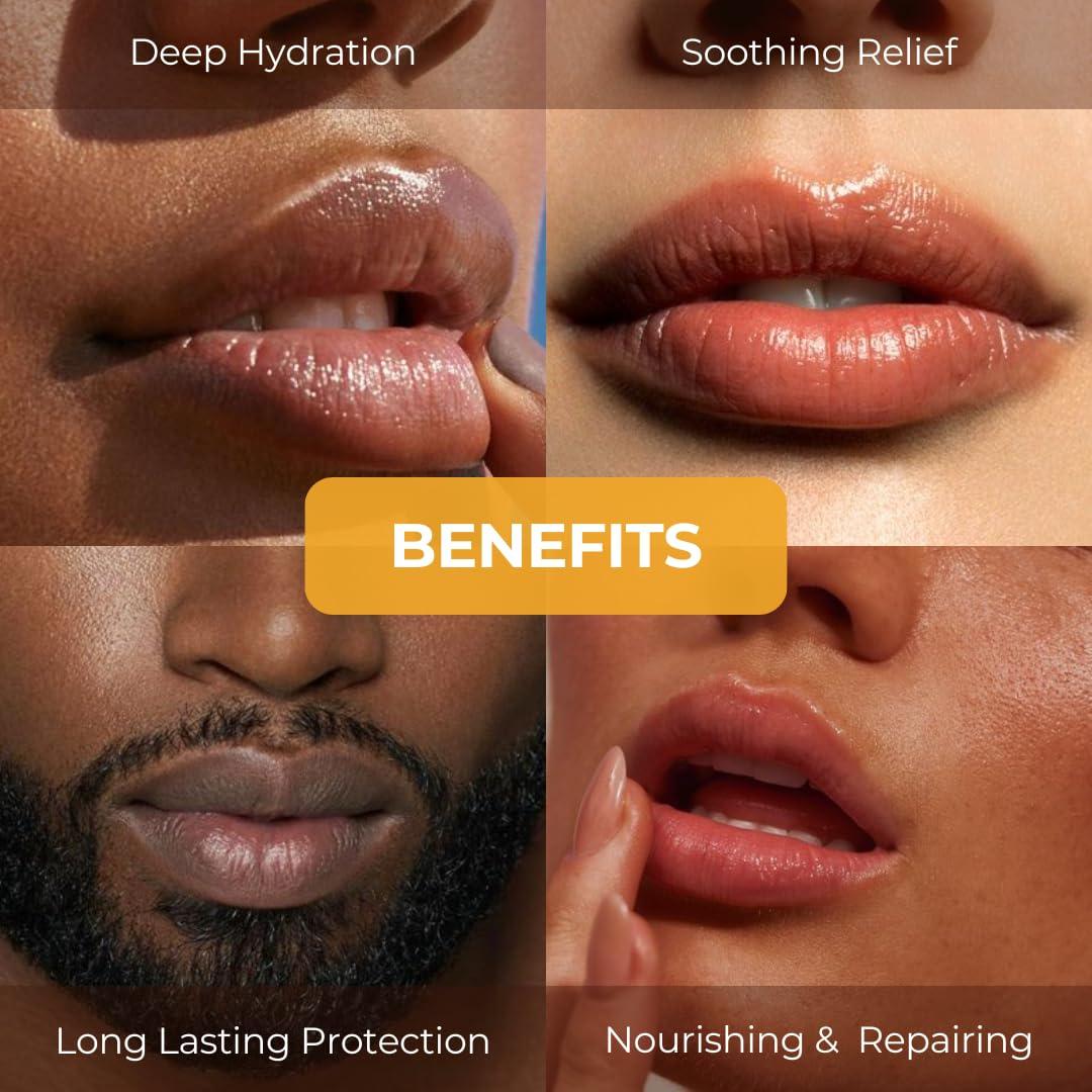 Bálsamo Labial Hidratante RaGaNaturals Limón - Paquete de 4