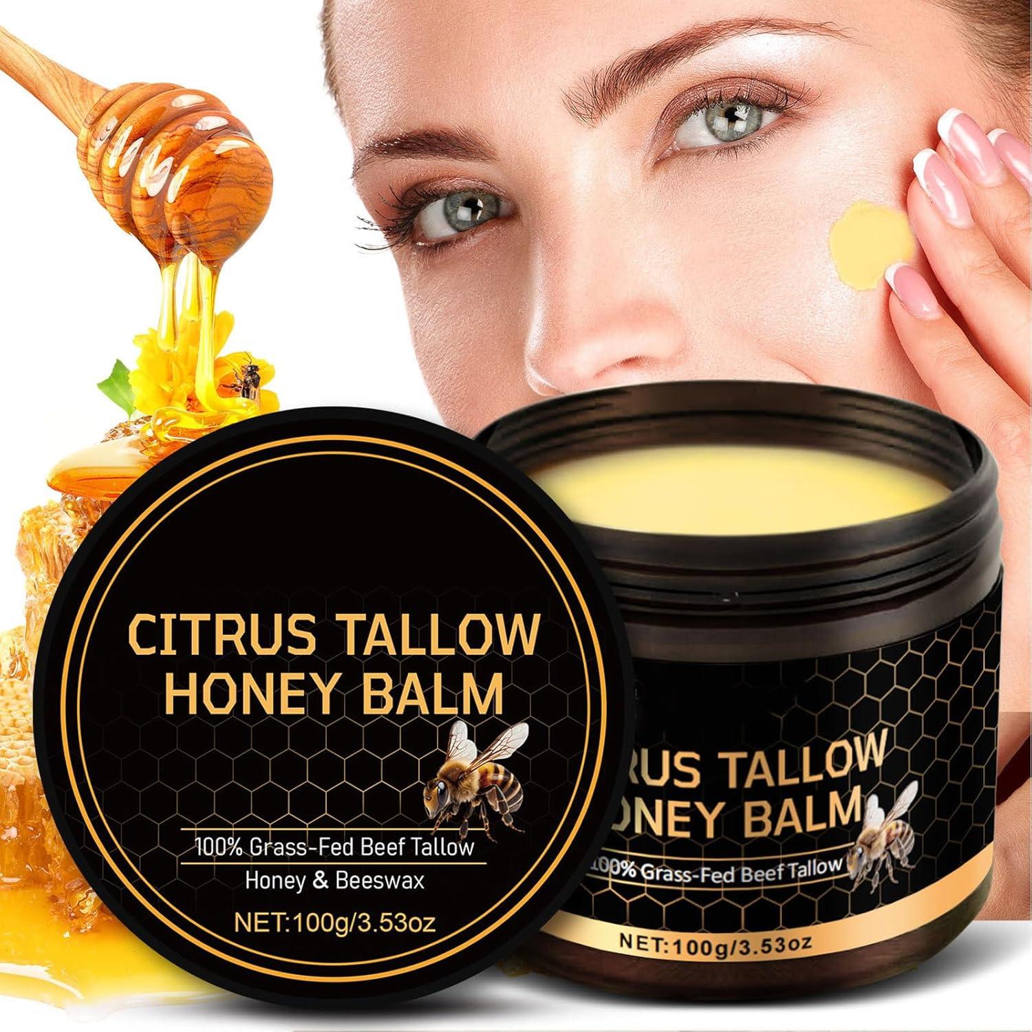 Bálsamo Hidratante de Manteca de Res y Miel Cruda 100g