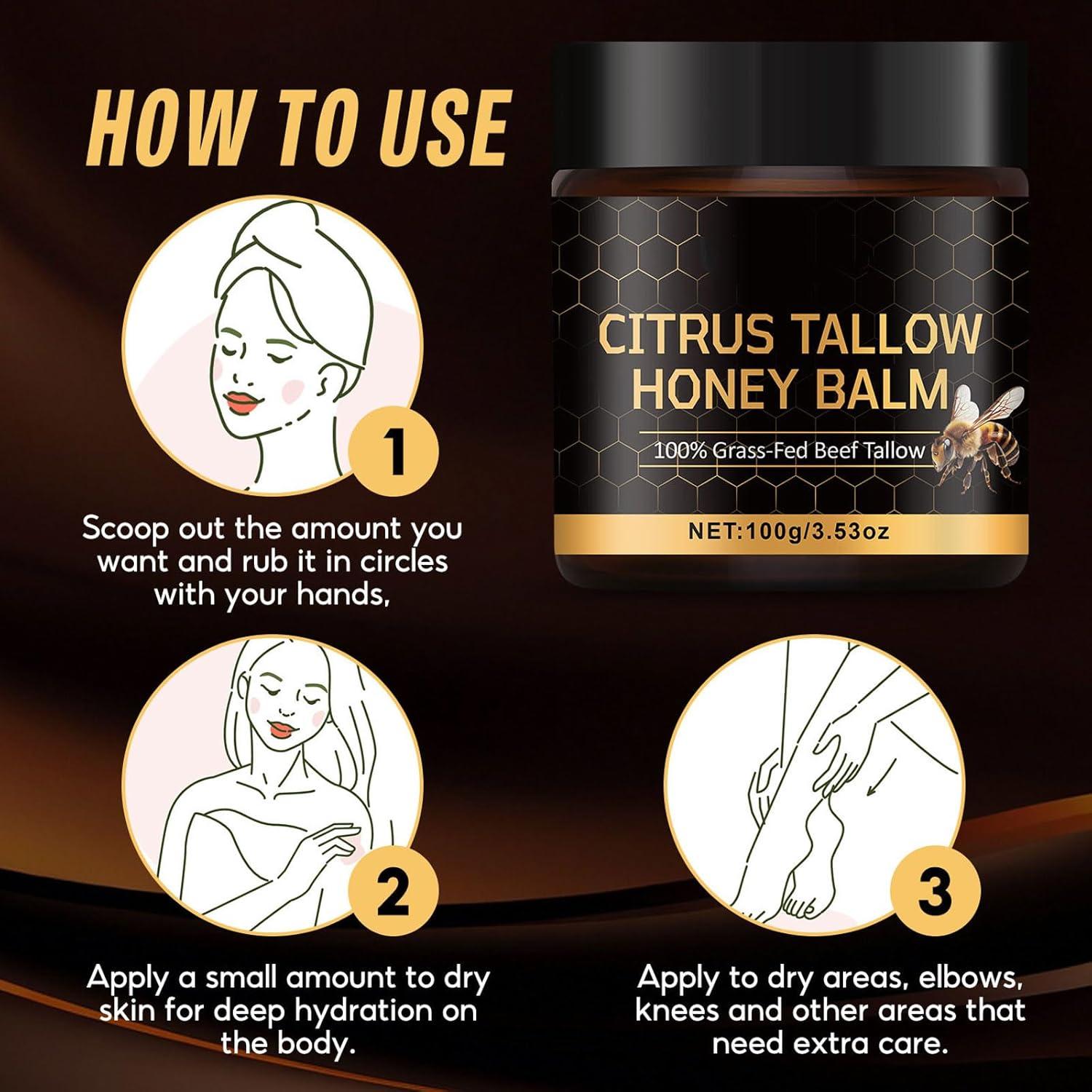 Bálsamo Hidratante de Manteca de Res y Miel Cruda 100g