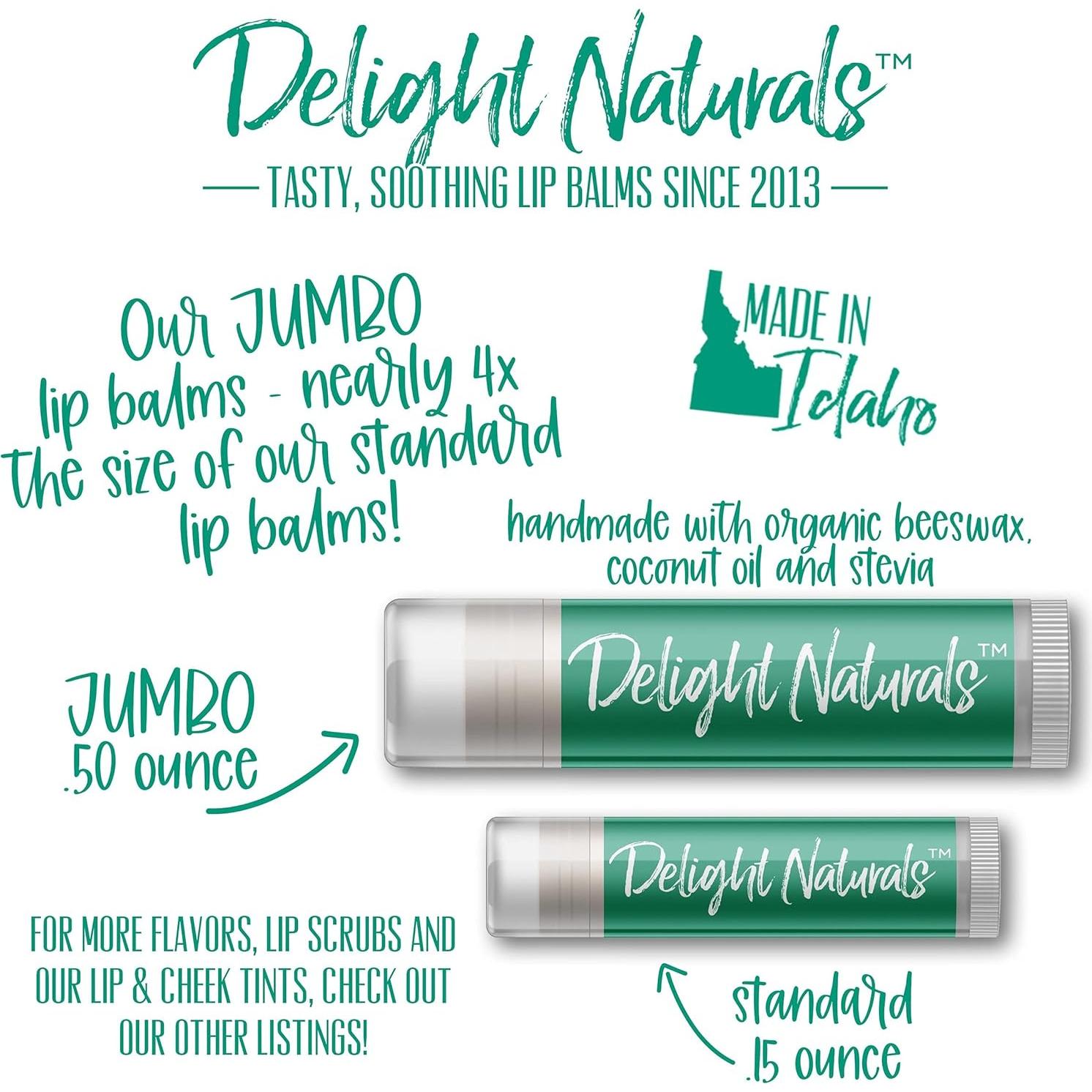 Bálsamo Labial Jumbo Delight Naturals - Hielo de Limón 14g