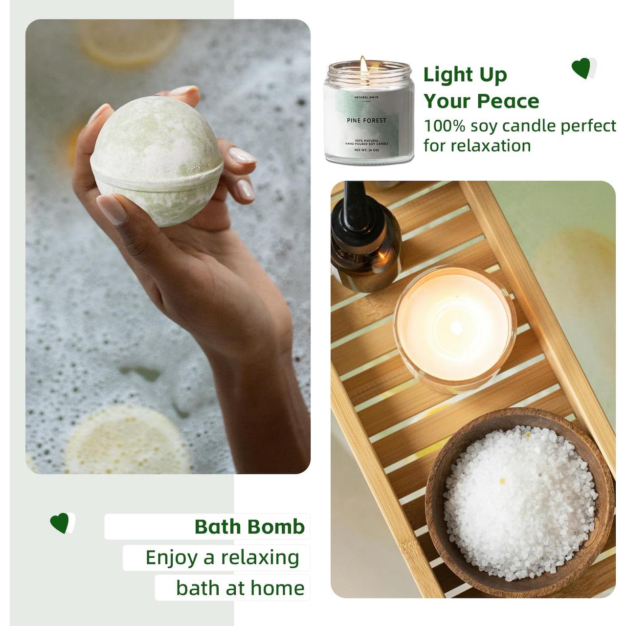 Juego de Regalo de Baño Green Spa Natural para Mujeres - 5 Piezas