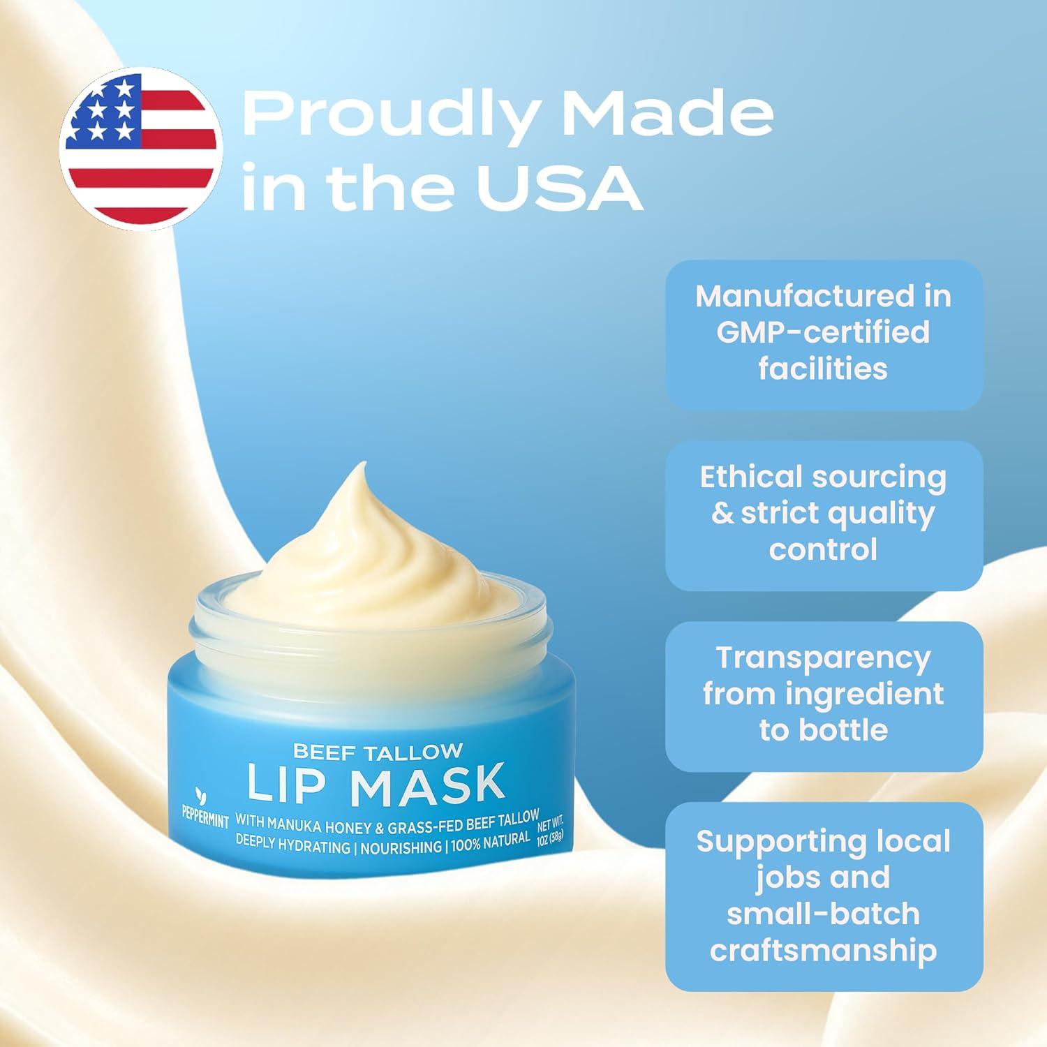 Bálsamo Labial Body Restore Menta Grasa de Res 65g