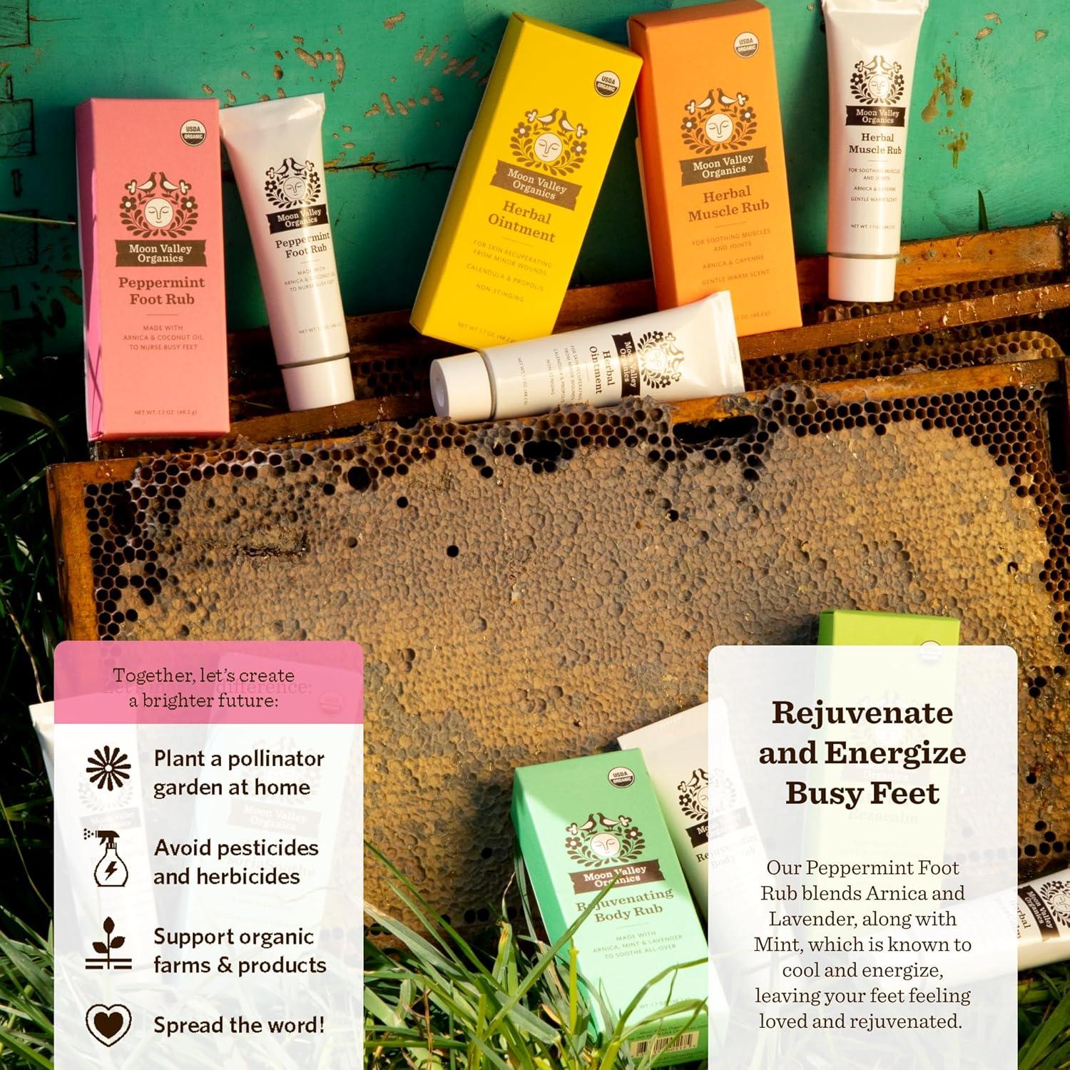 Bálsamo para Pies Orgánico Moon Valley 48g - Menta y Lavanda