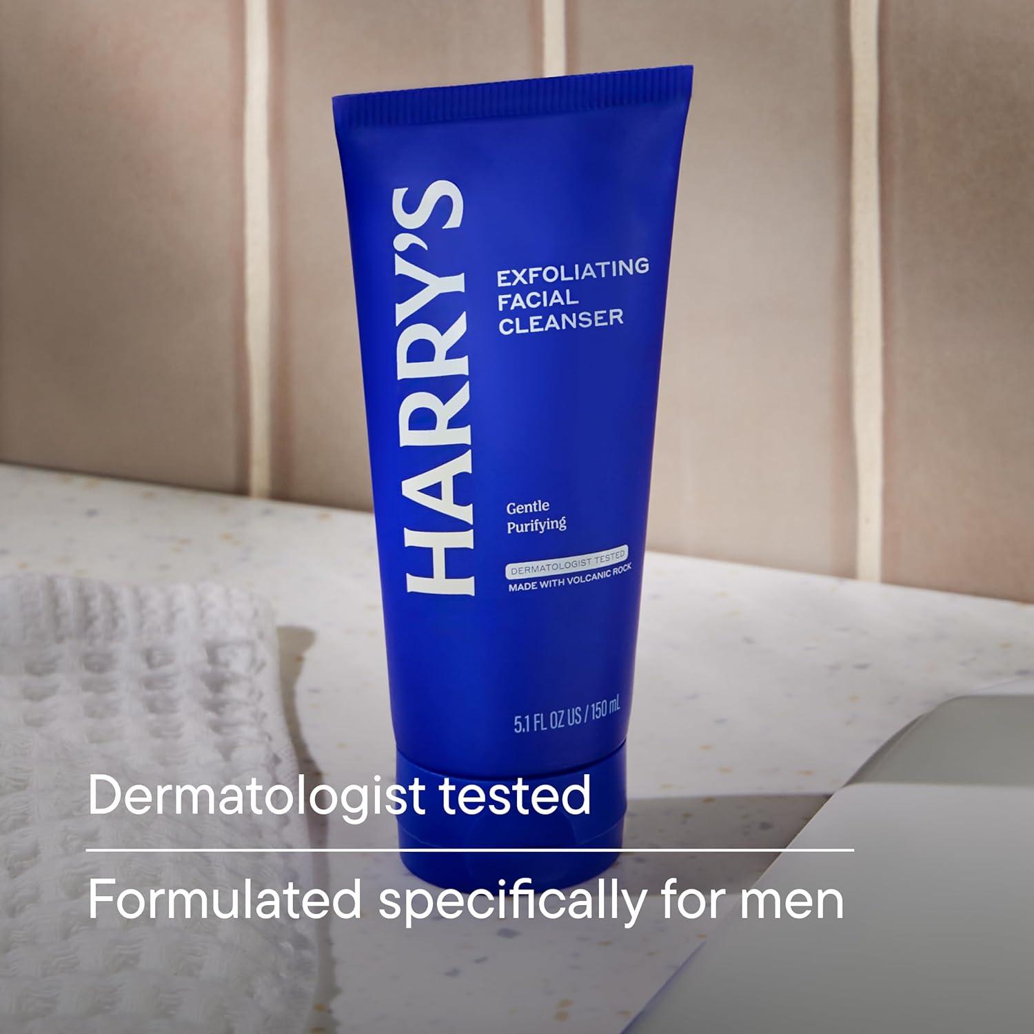 Limpiador Exfoliante Facial Harry's para Hombres 151 ml - 3 Unidades