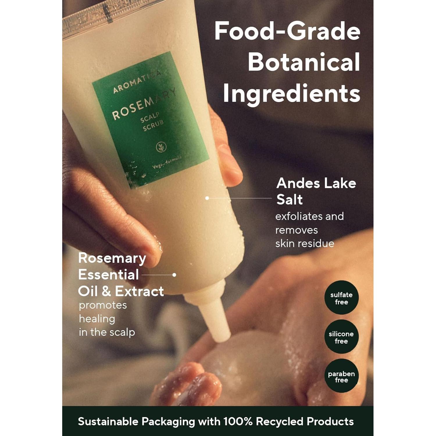 Exfoliante para Cuero Cabelludo AROMATICA Romero 165g