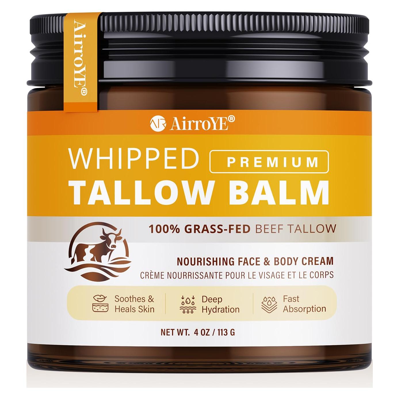 Hidratante Facial y Corporal Grasa de Res AirroYE 113g Sin Fragancia