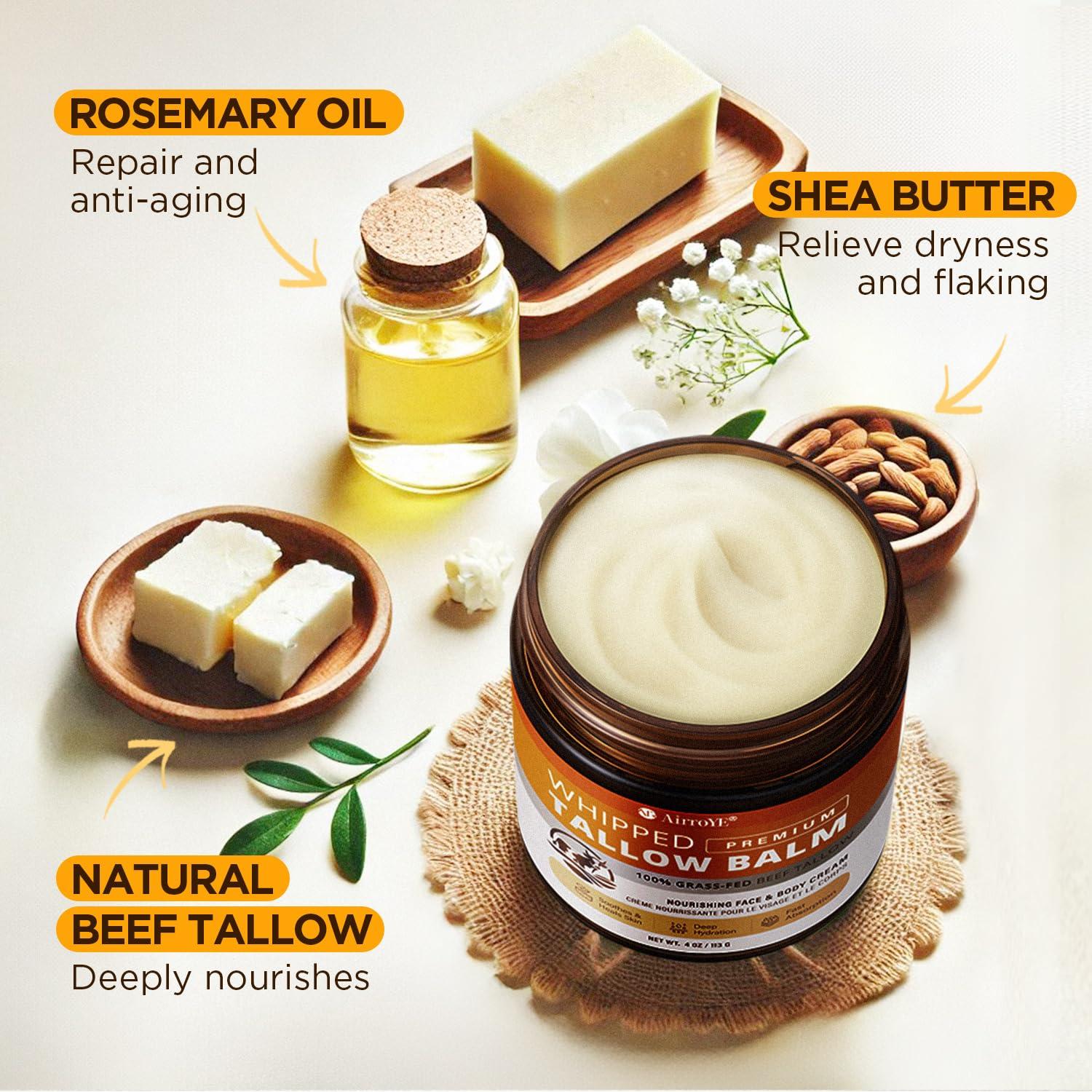 Hidratante Facial y Corporal Grasa de Res AirroYE 113g Sin Fragancia