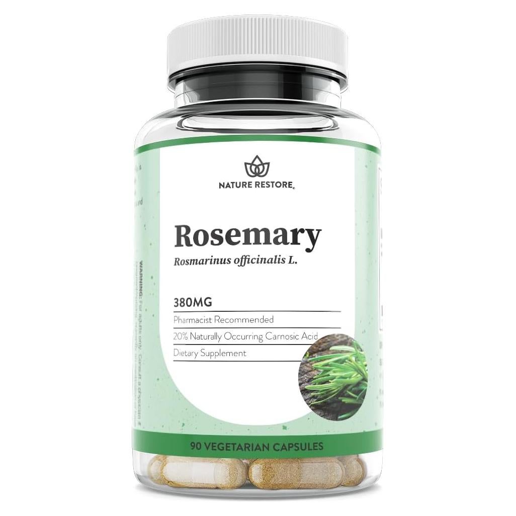 Suplemento Extracto de Romero Nature Restore 90 Cápsulas 380mg