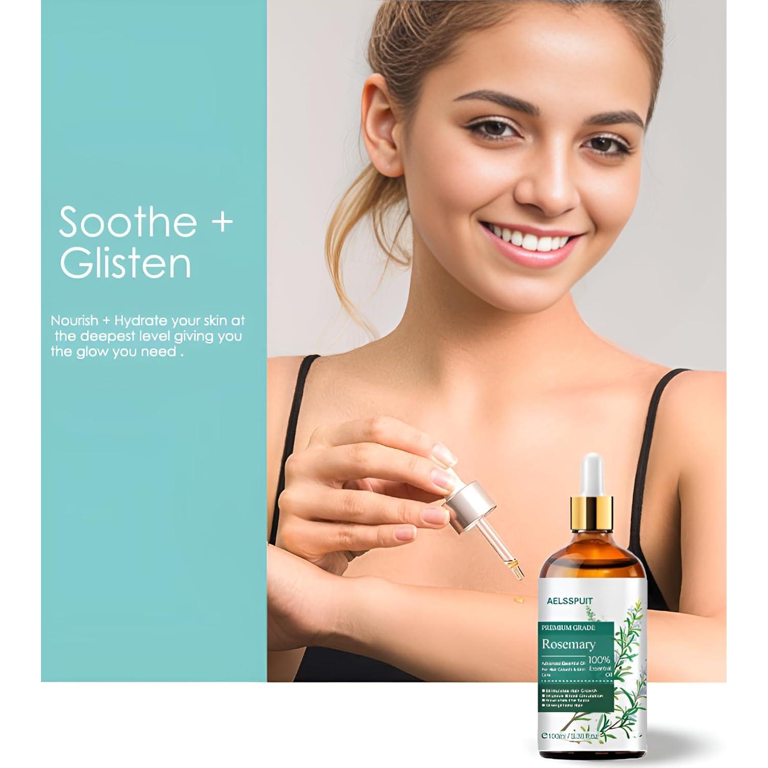 Aceite Esencial de Romero 100ml - GOSNLDOW, 100% Puro Orgánico